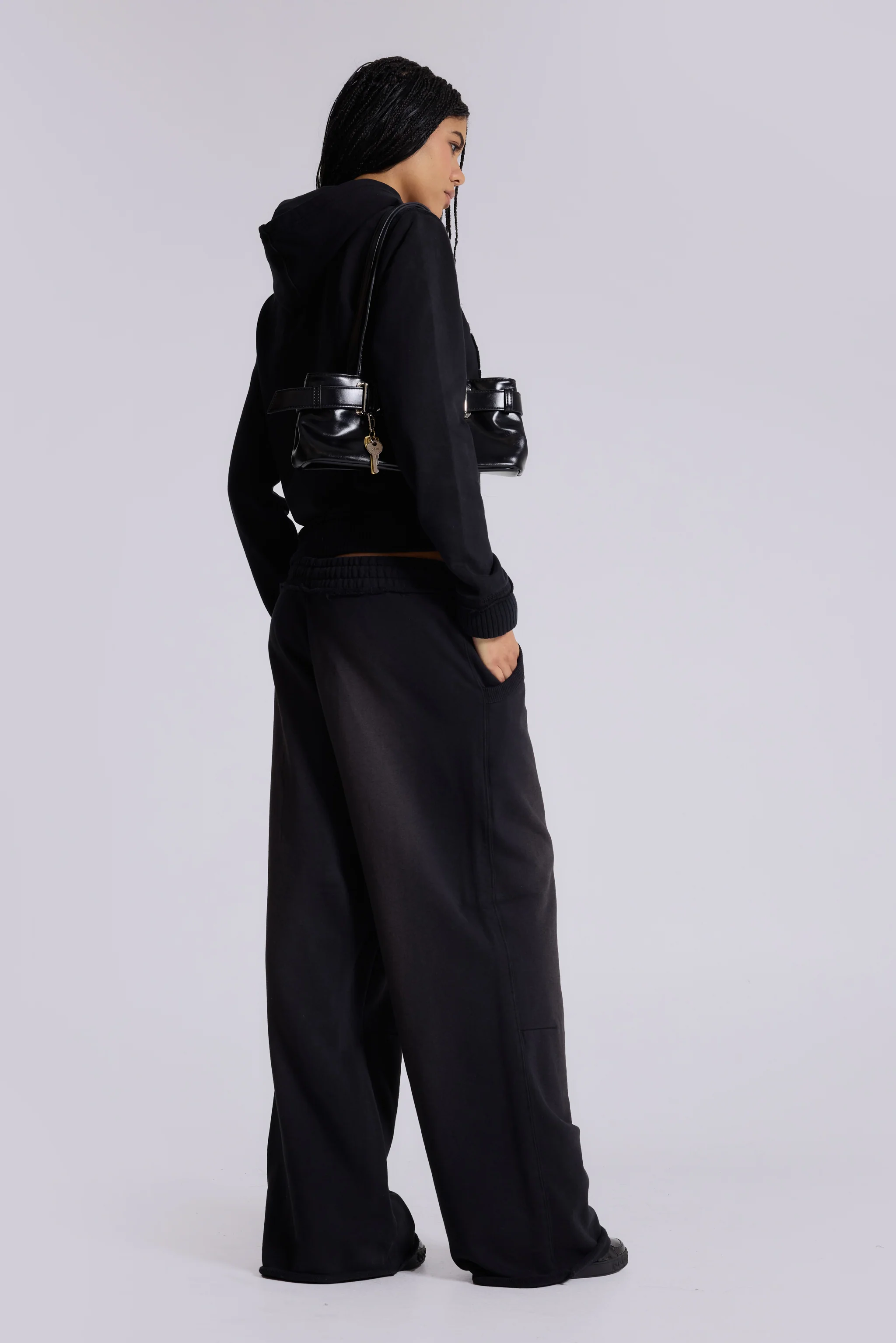 Black Baggy Monster Joggers - Image 3
