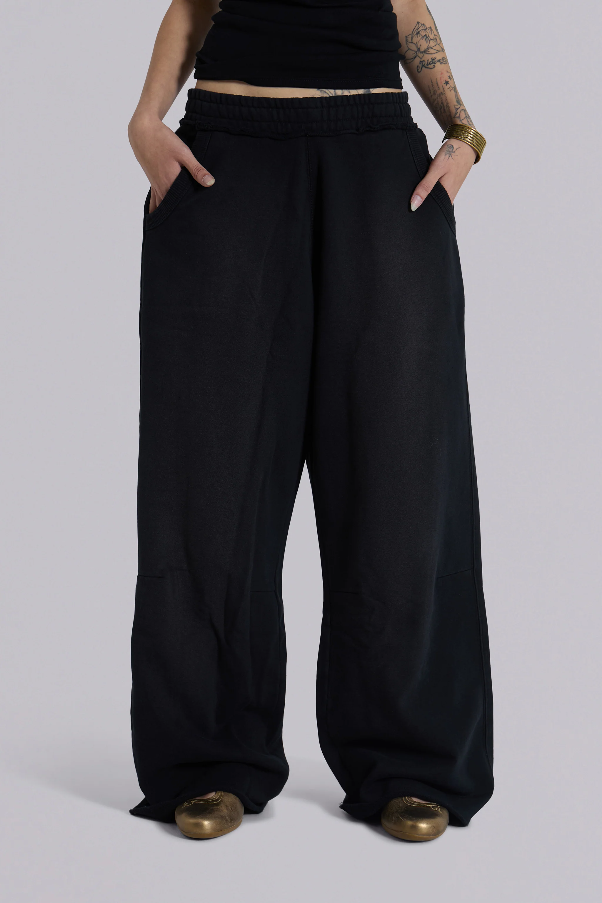 Black Baggy Monster Joggers - Image 8