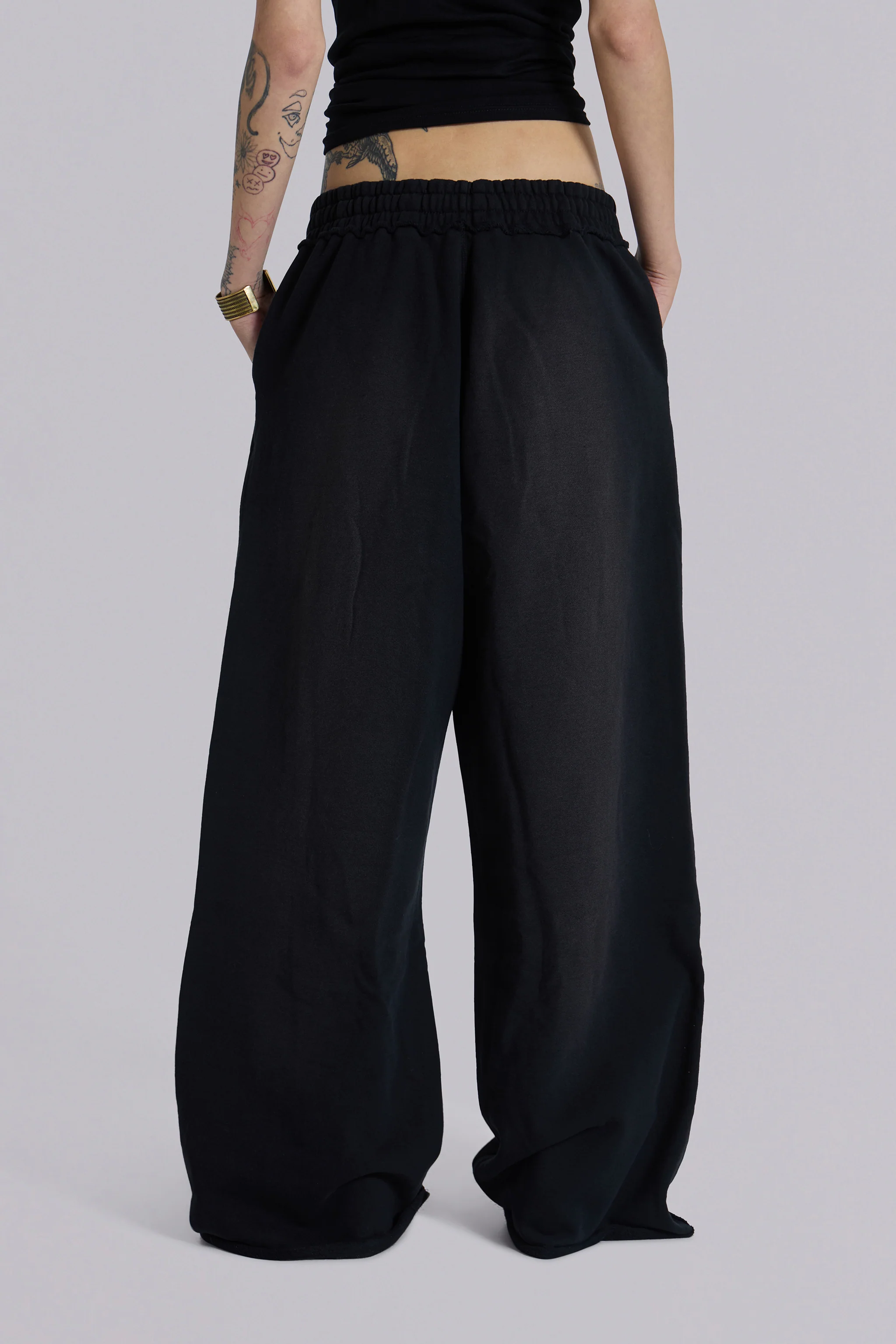 Black Baggy Monster Joggers - Image 9