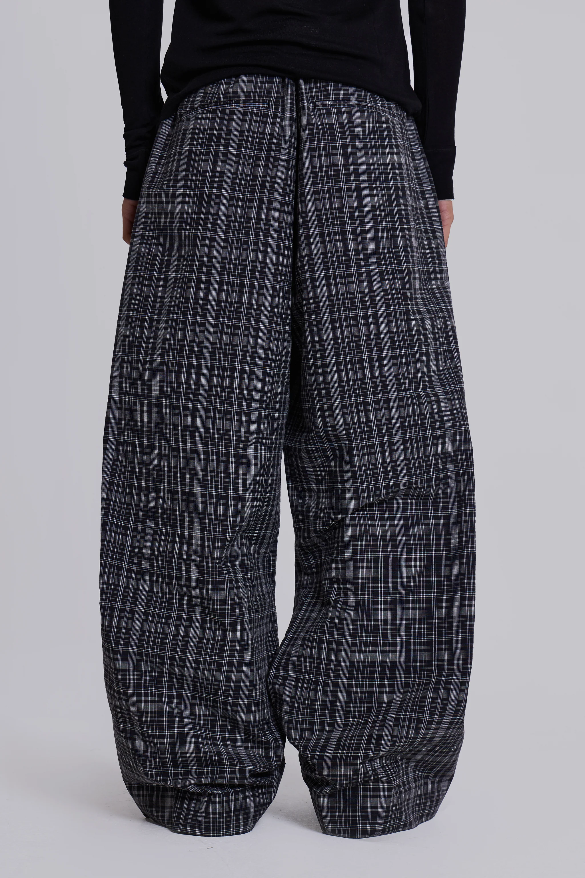 Black Check Goliath Suit Trousers - Image 11