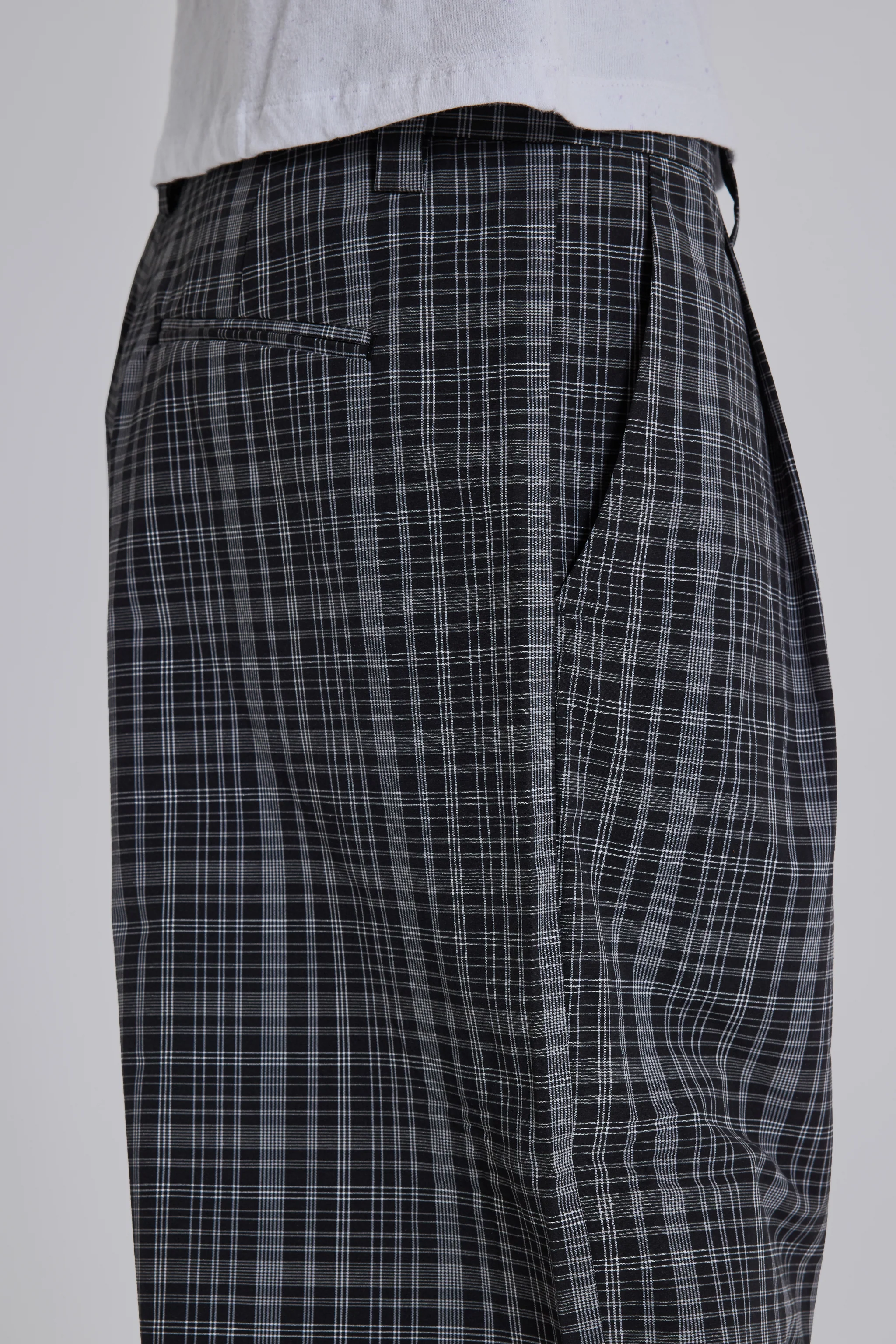 Black Check Goliath Suit Trousers - Image 9