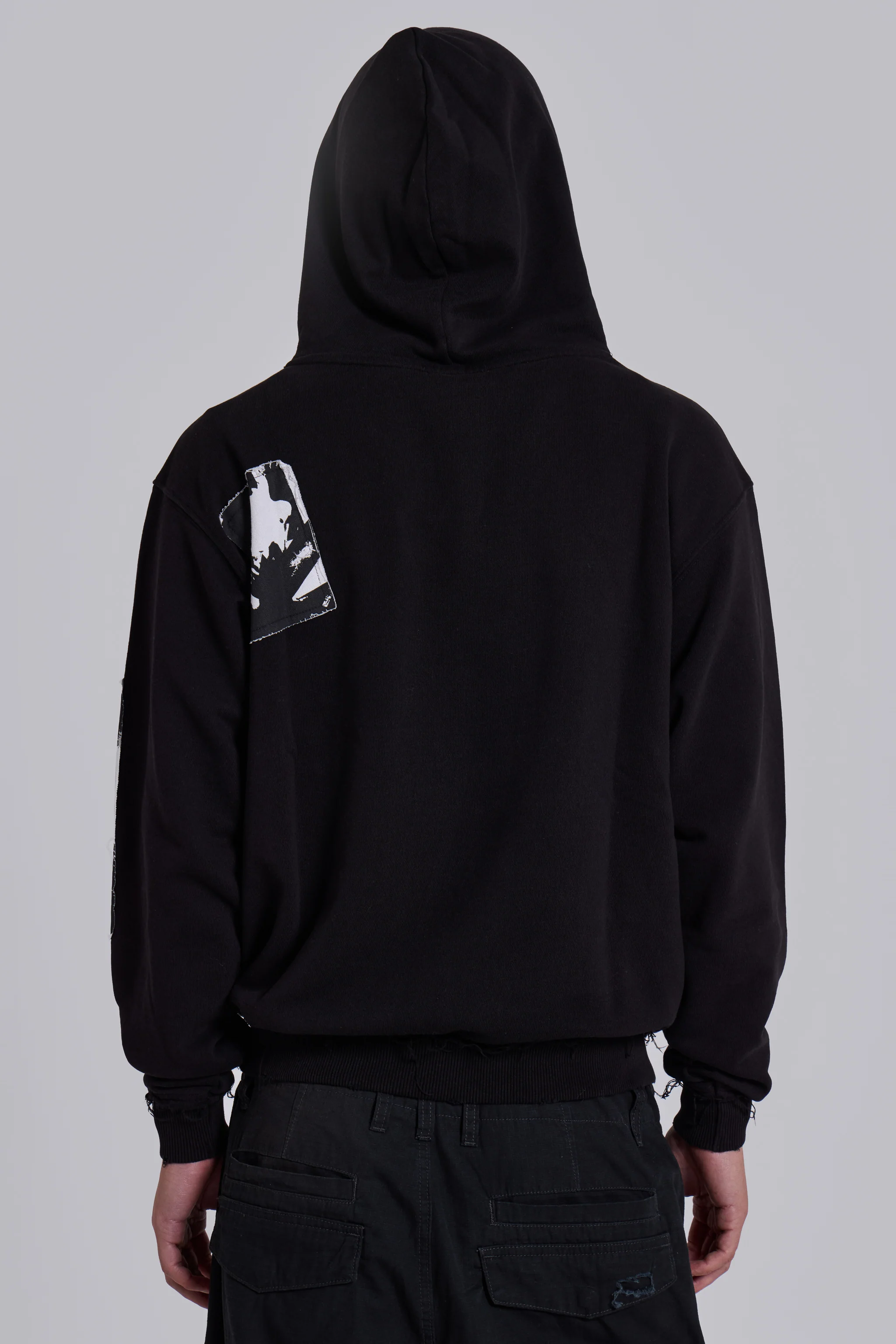 Black Devoted Patch Hoodie - Image 4