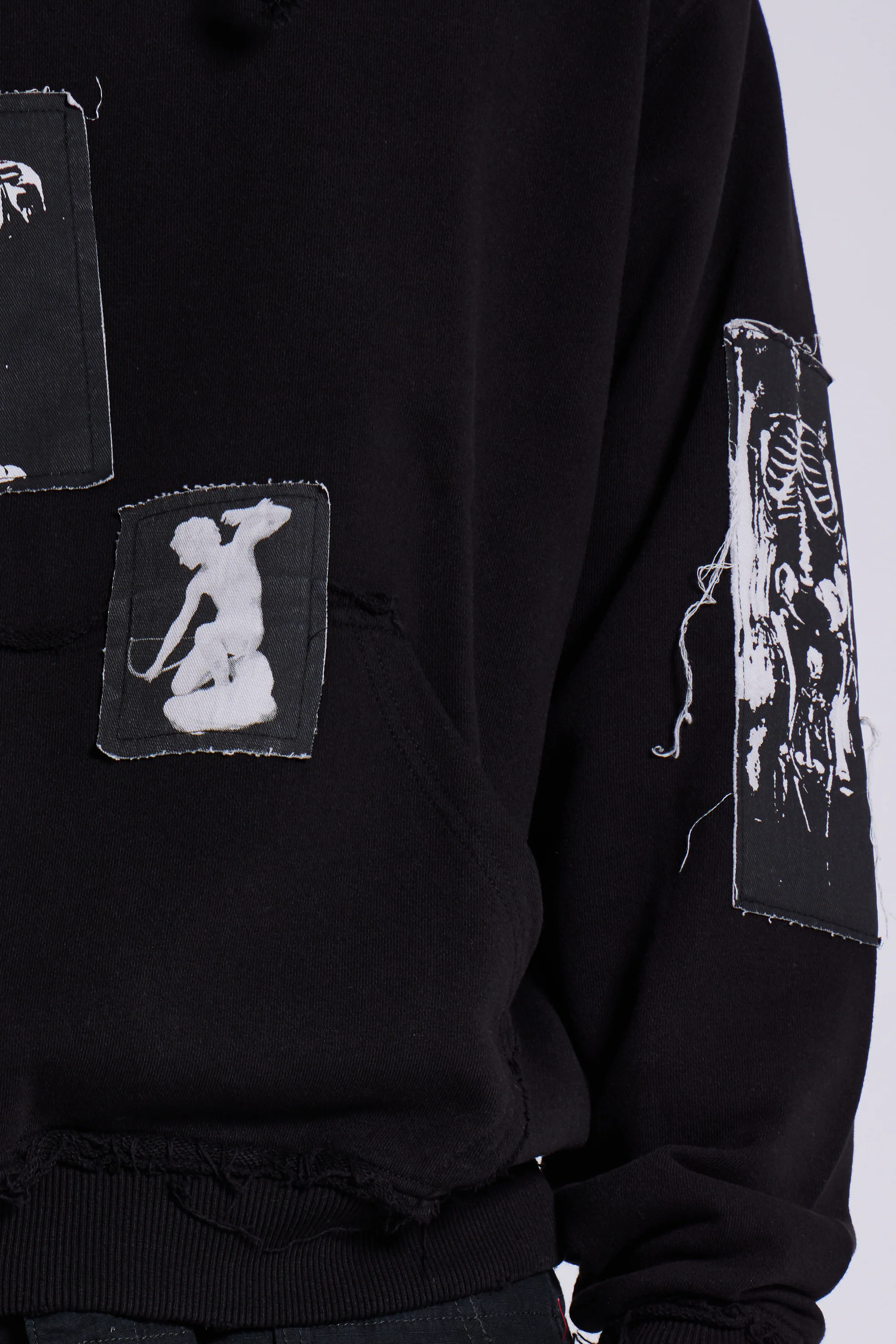 Black Devoted Patch Hoodie - Image 8