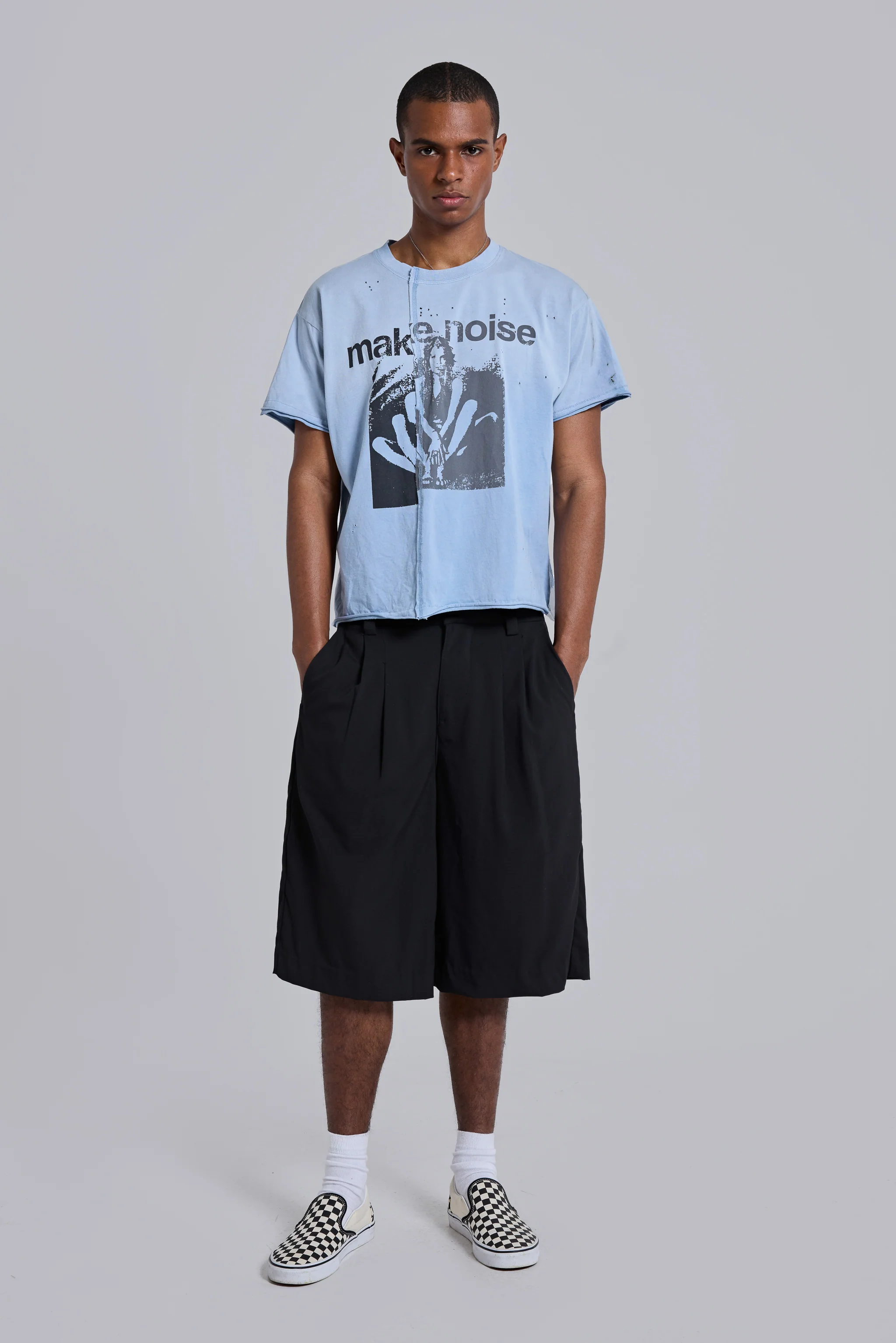 Black Goliath Tailored Baggy Shorts - Image 3