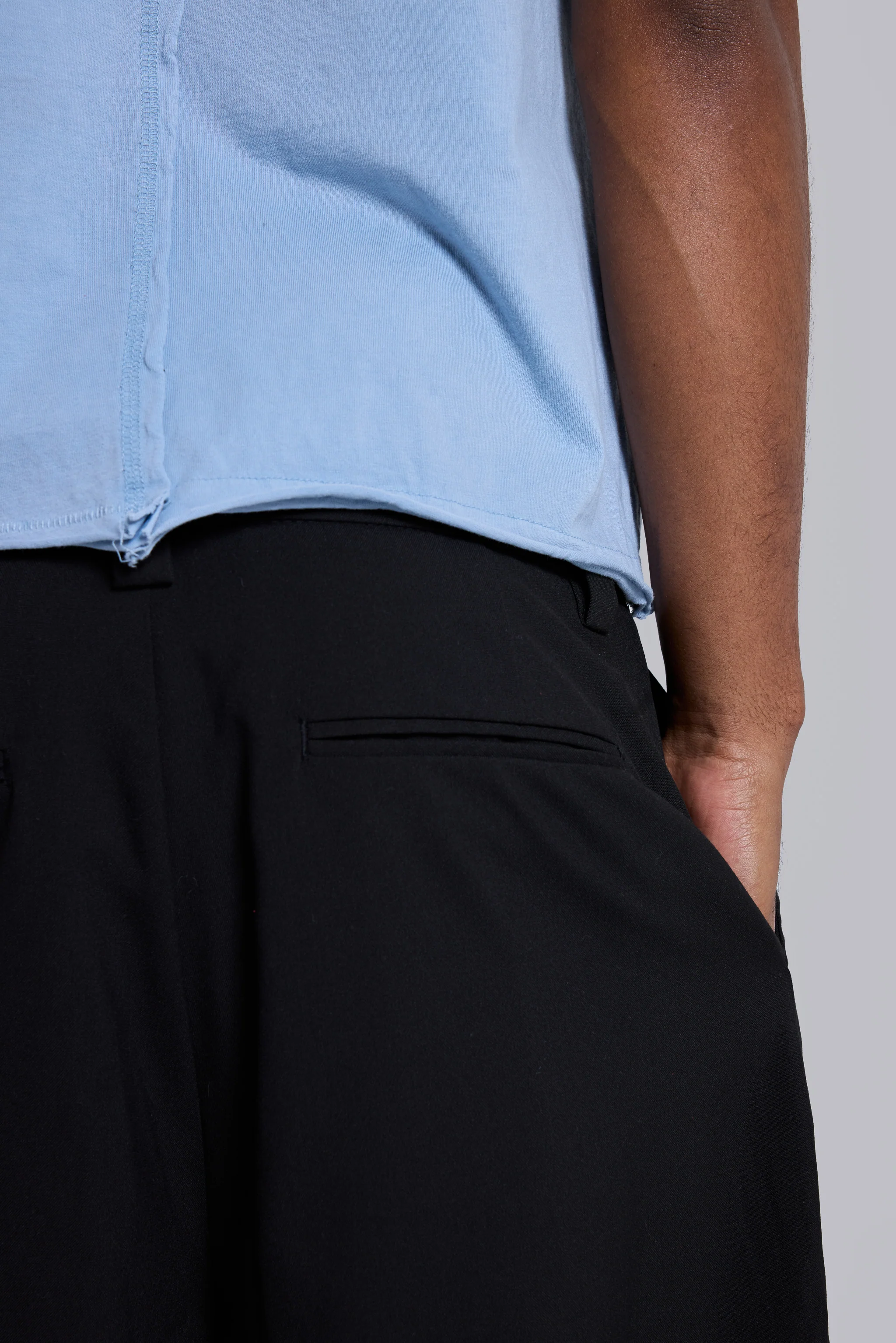 Black Goliath Tailored Baggy Shorts - Image 5