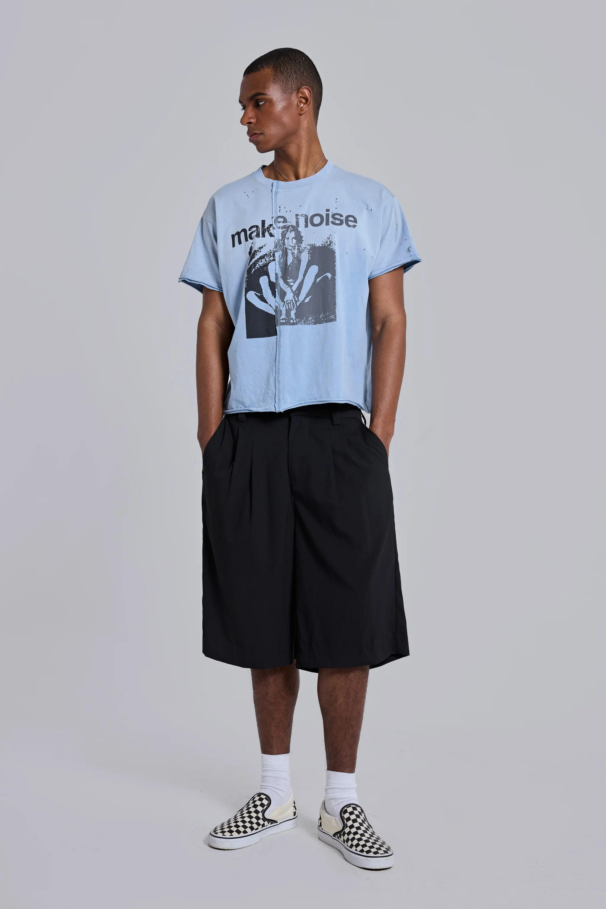 Black Goliath Tailored Baggy Shorts - Image 7