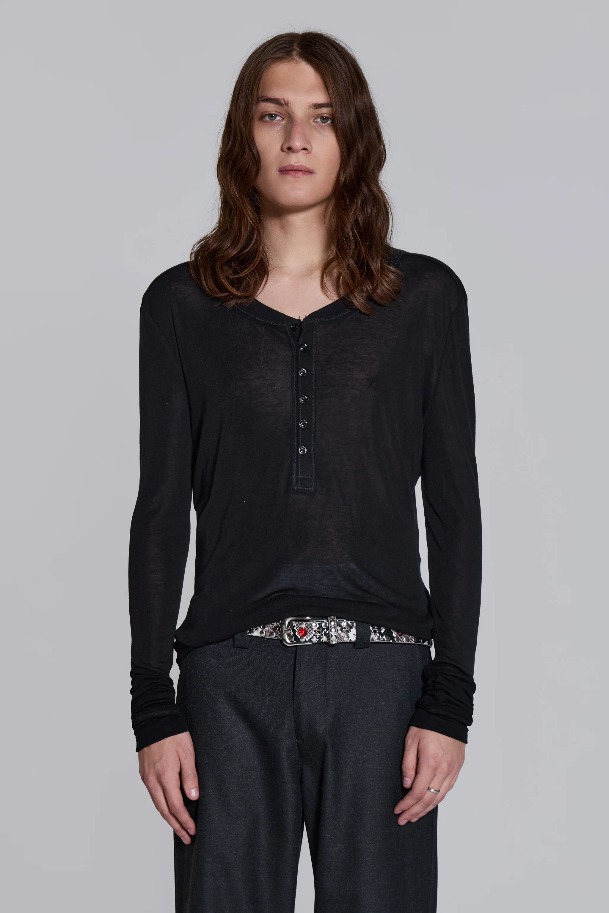 Black Haze Henley Top - Image 5
