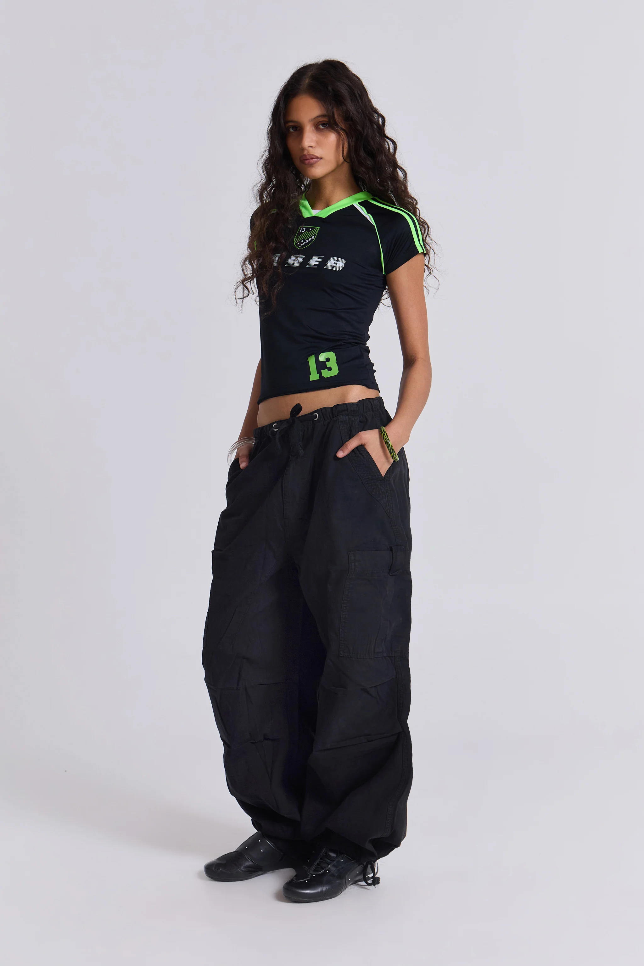 Black Parachute Cargo Pants - Image 4