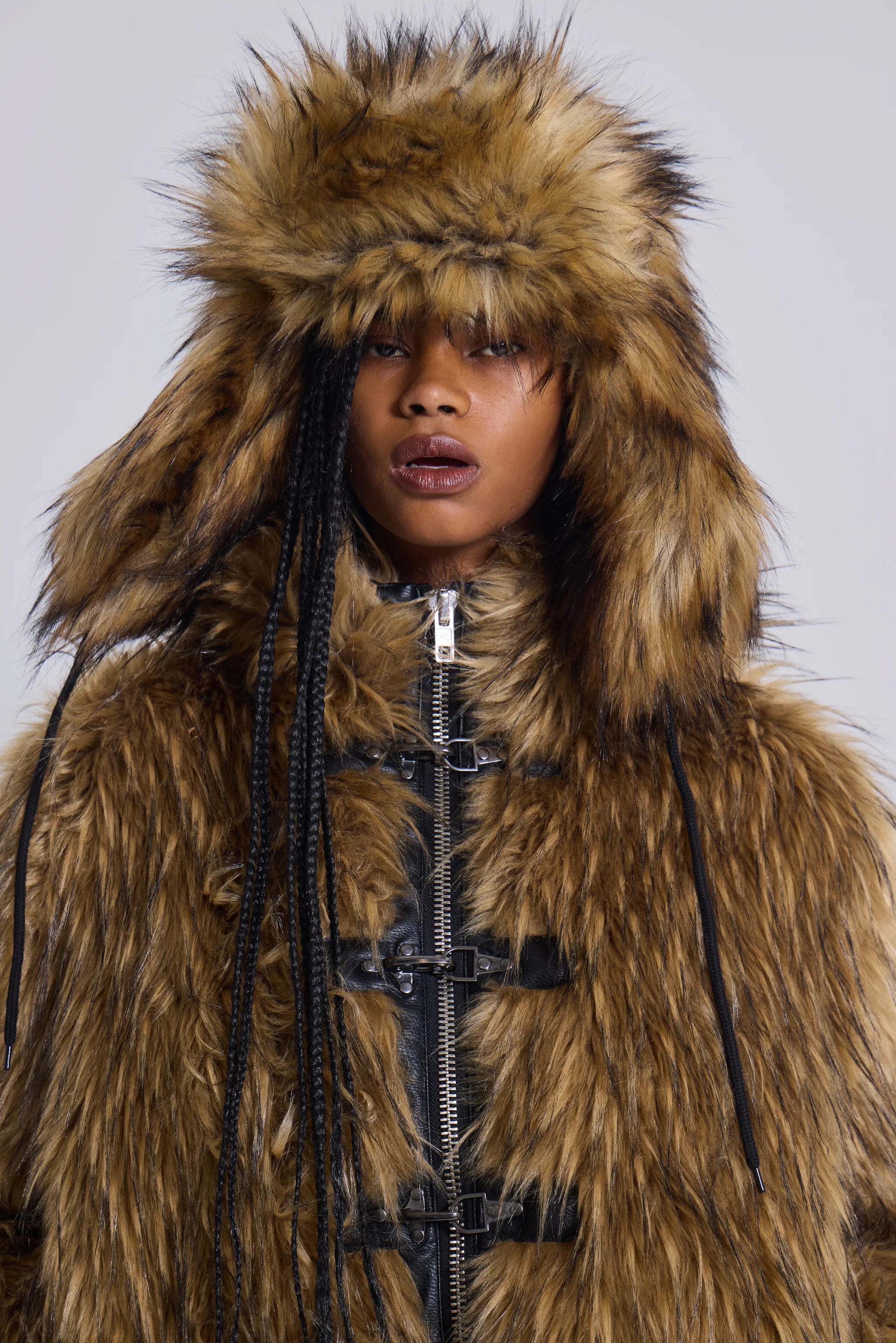 Blonde Fur Trapper Hat - Image 3