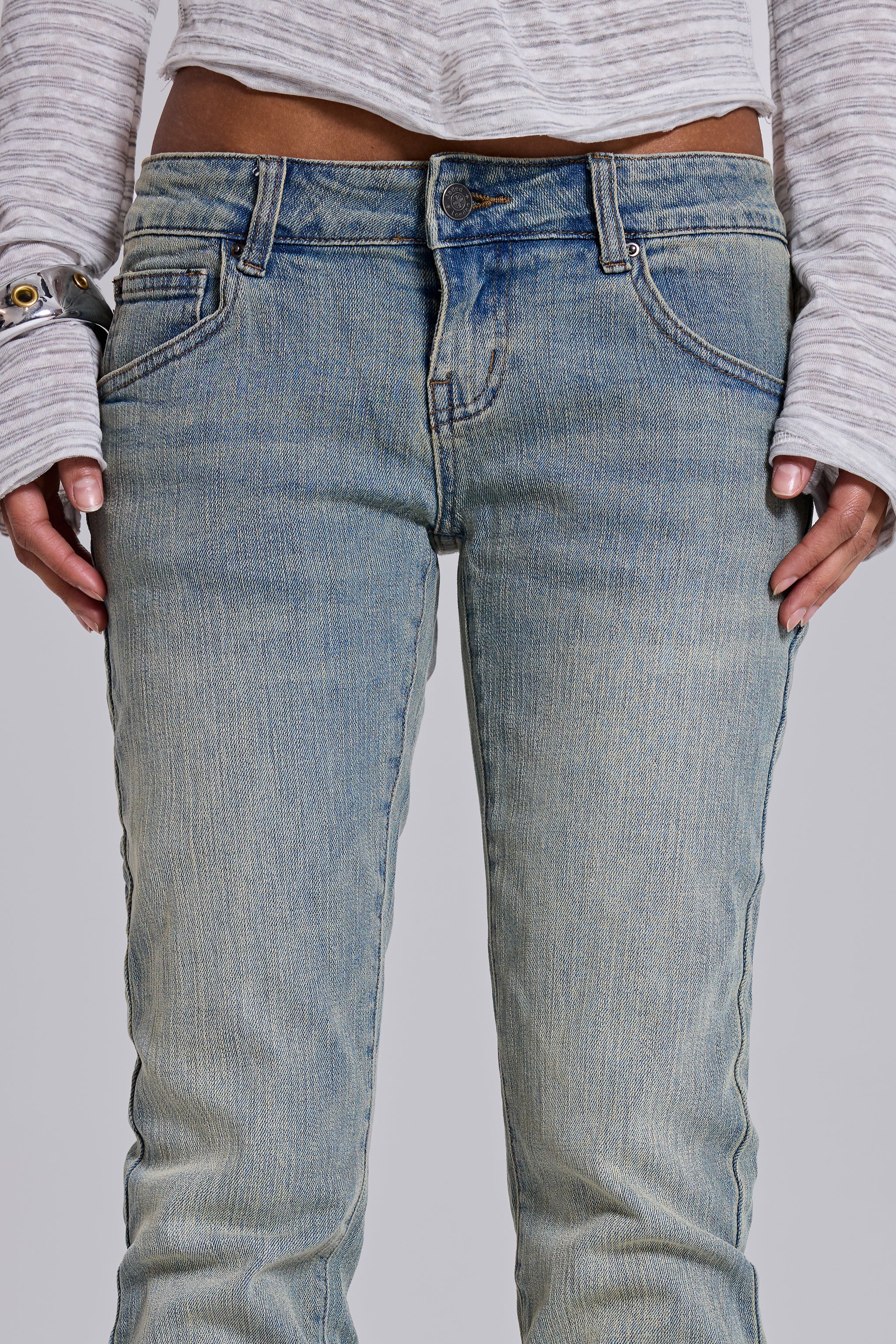 Cooper Bootcut Jeans in Light Blue - Image 3