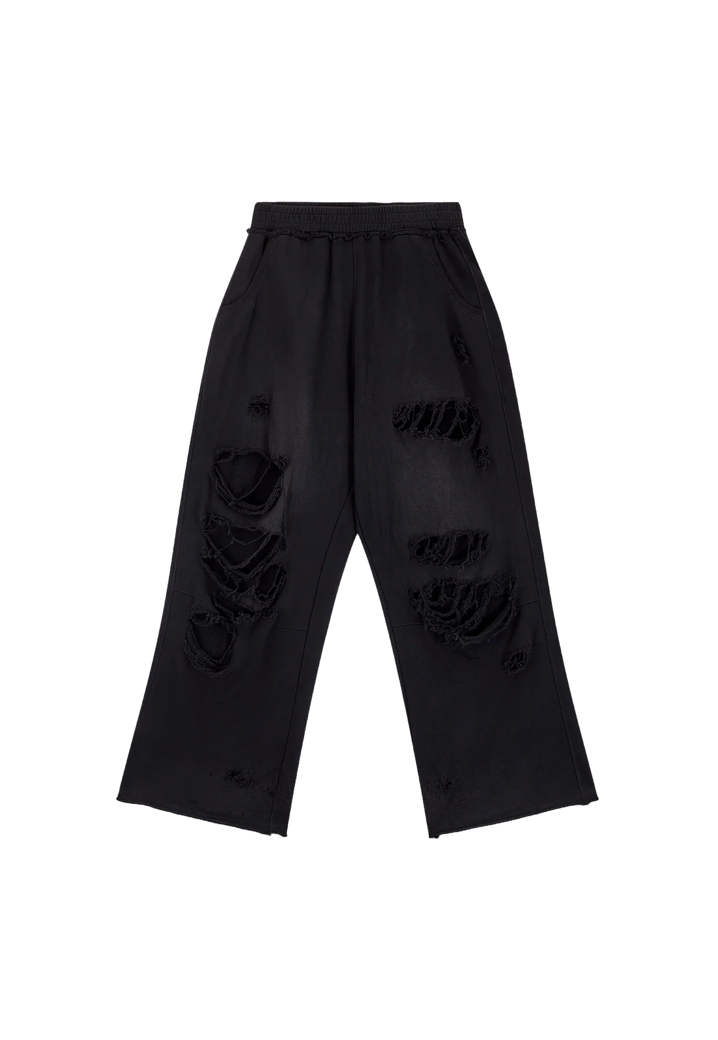 Distressed Black Baggy Monster Joggers - Image 12