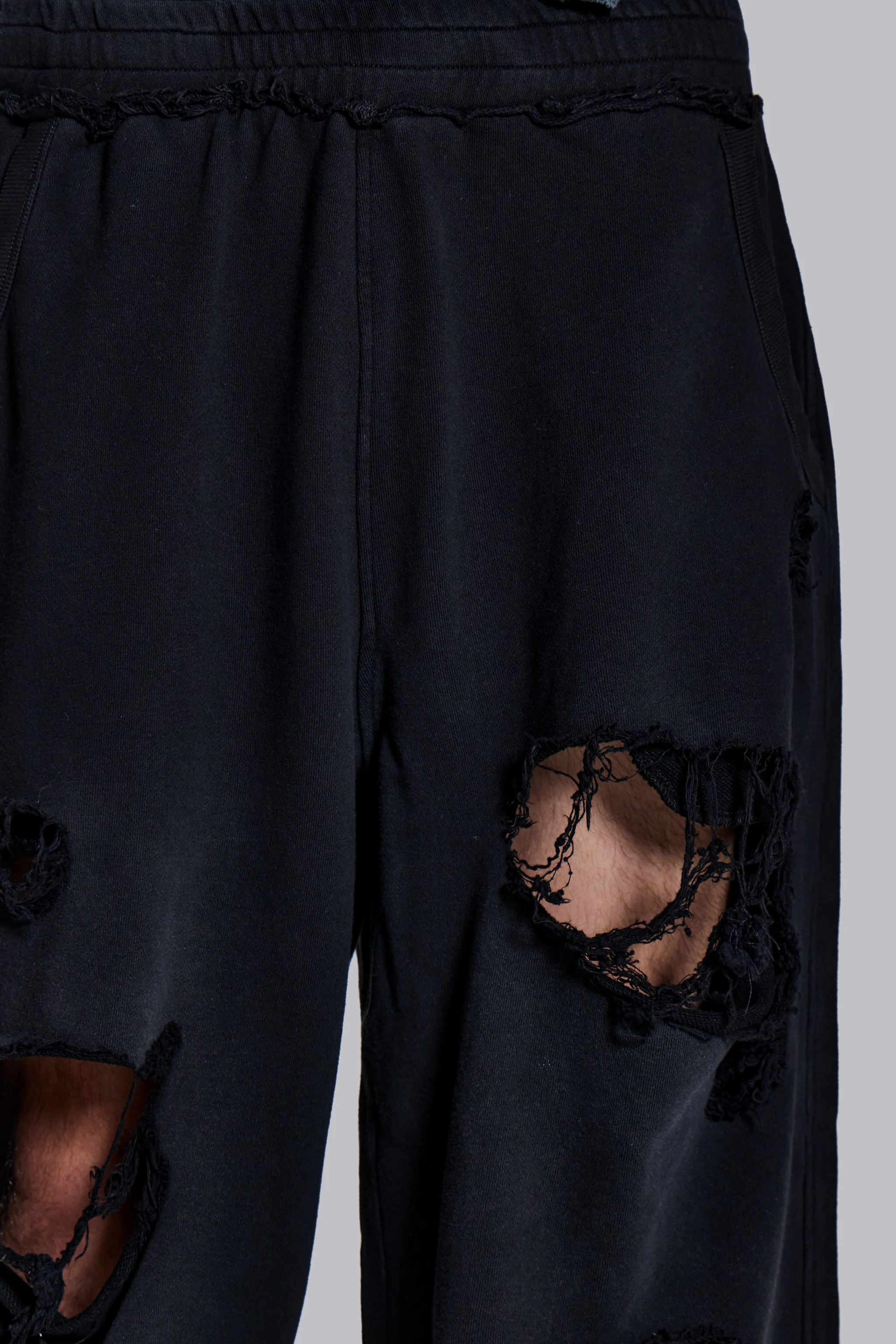 Distressed Black Baggy Monster Joggers - Image 4