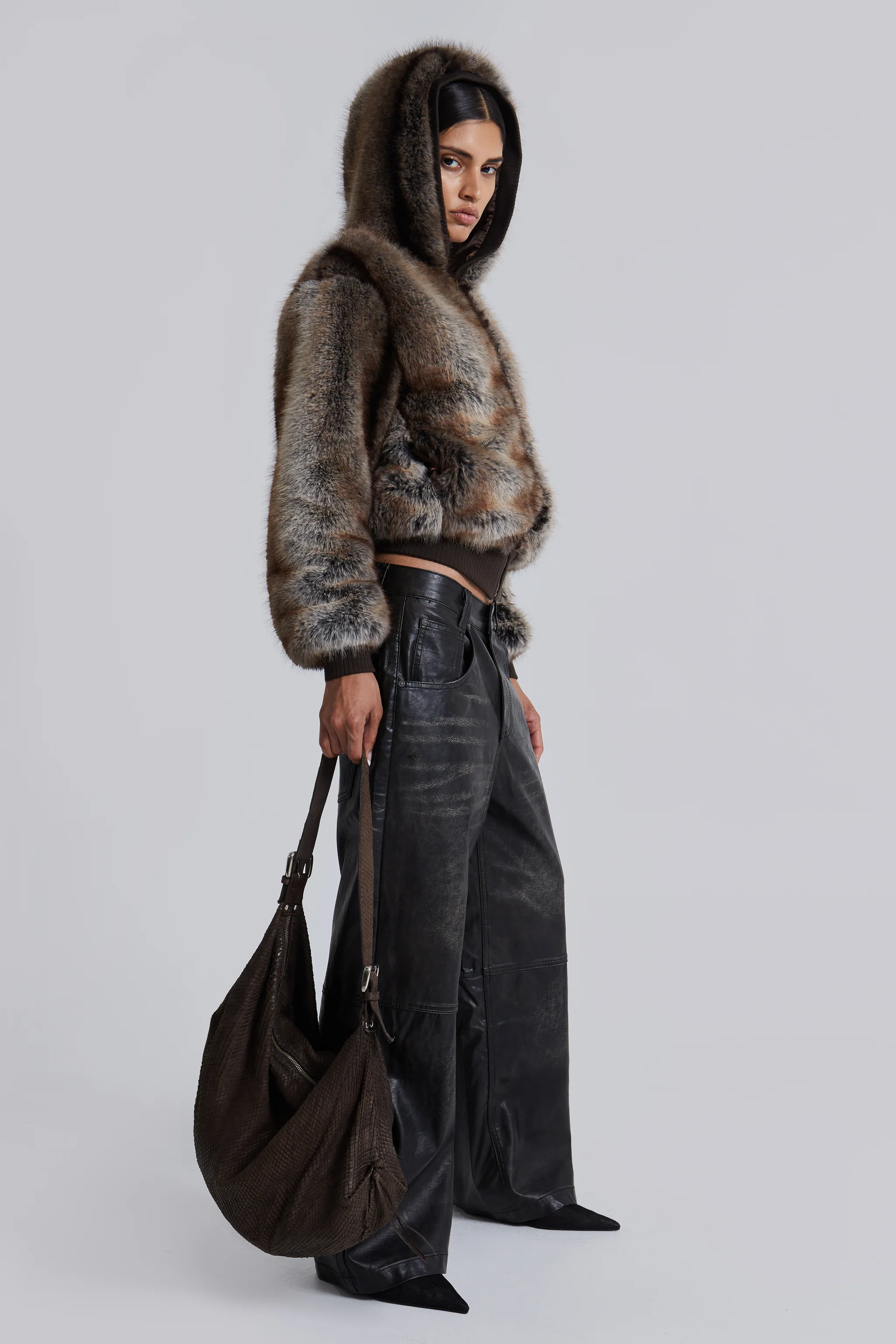 Ash Faux Leather Colossus Trousers - Image 4