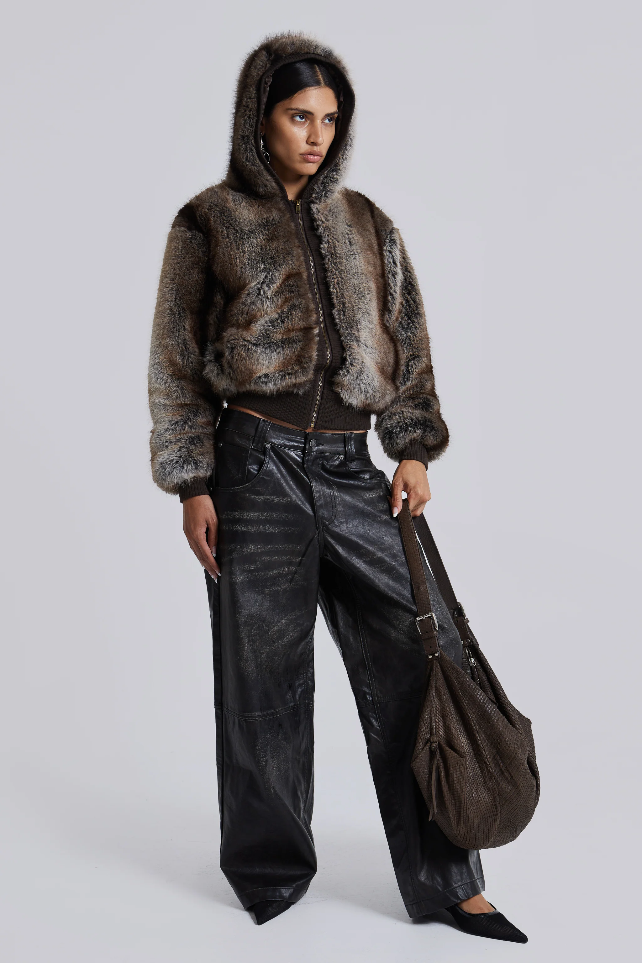 Ash Faux Leather Colossus Trousers - Image 5