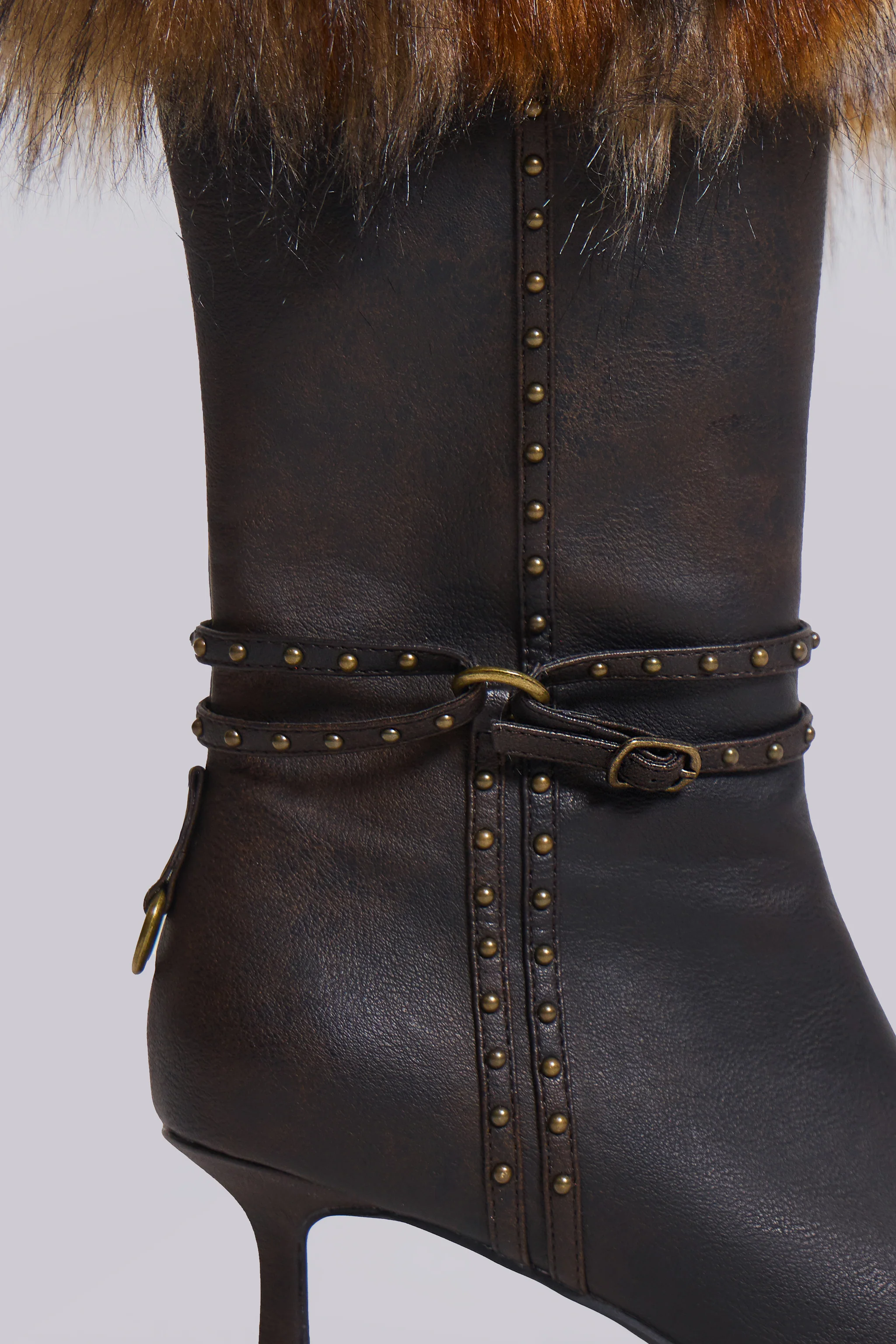 Fauna Faux Fur Heeled Boot - Image 6
