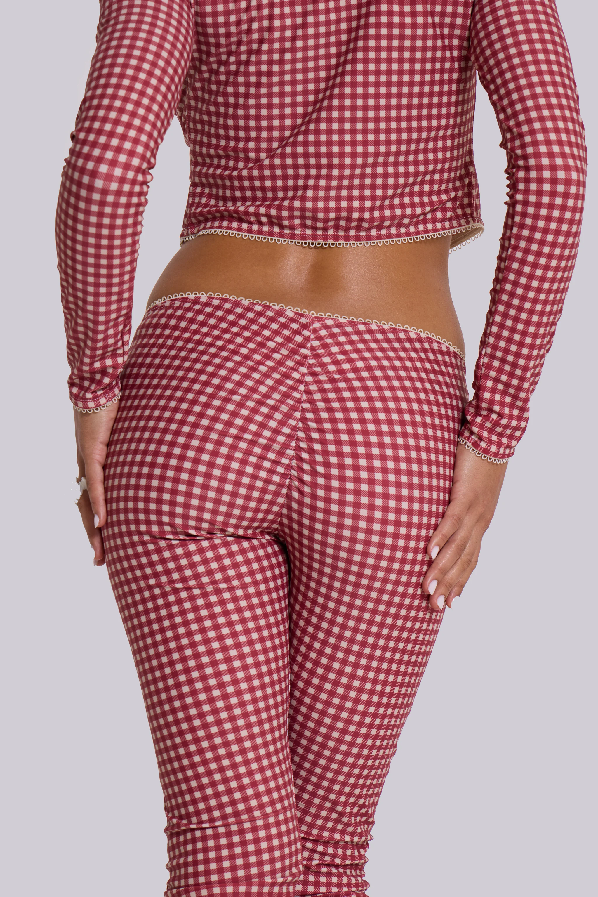 Freda Gingham Swim Capri Trousers - Image 11