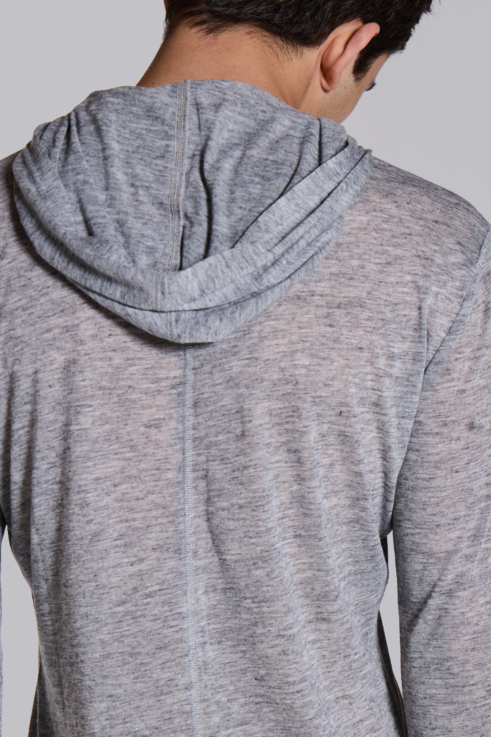 Grey Marl Mist Hoodie - Image 4