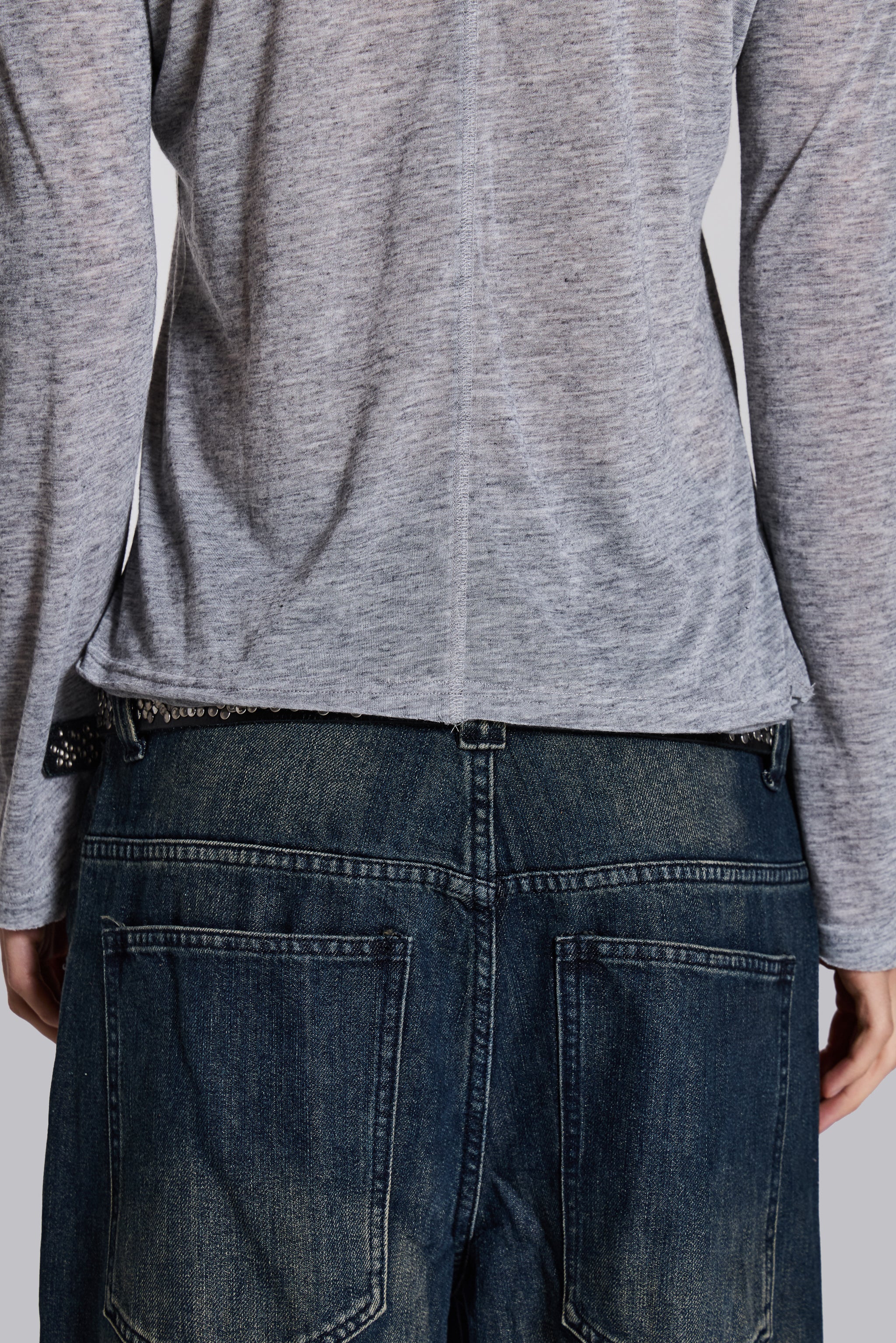 Grey Marl Mist Hoodie - Image 7