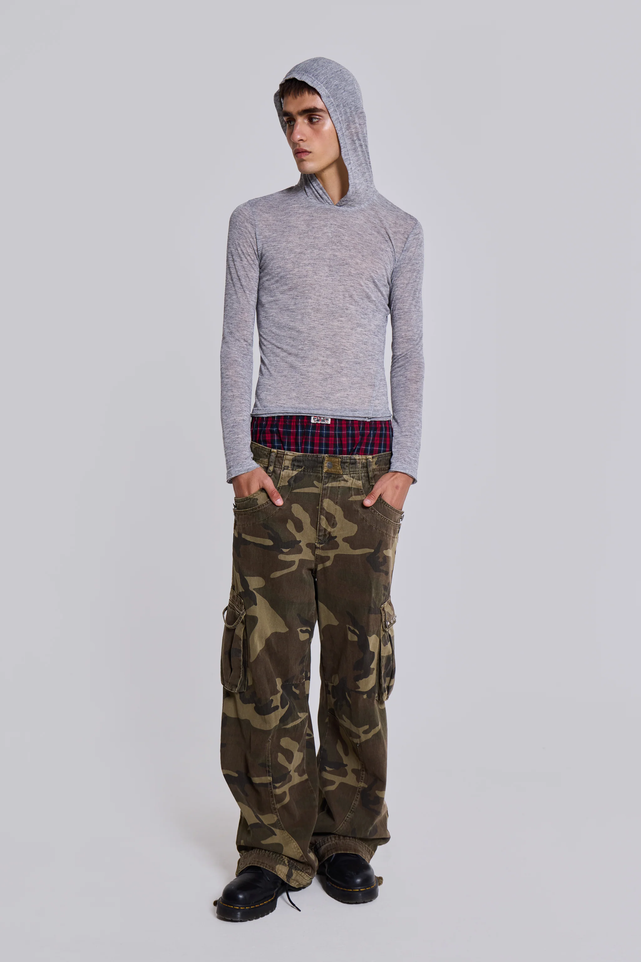 Grey Marl Mist Hoodie - Image 9