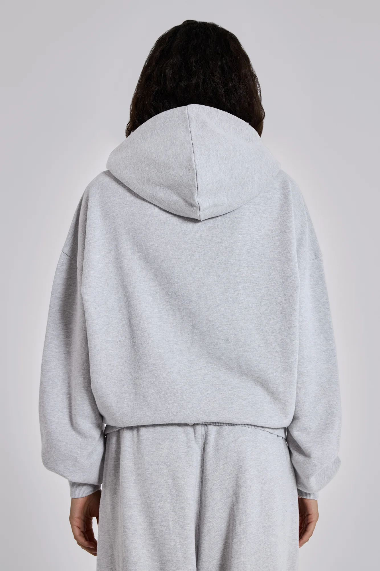 Grey Marl Oversized Monster Hoodie - Image 4