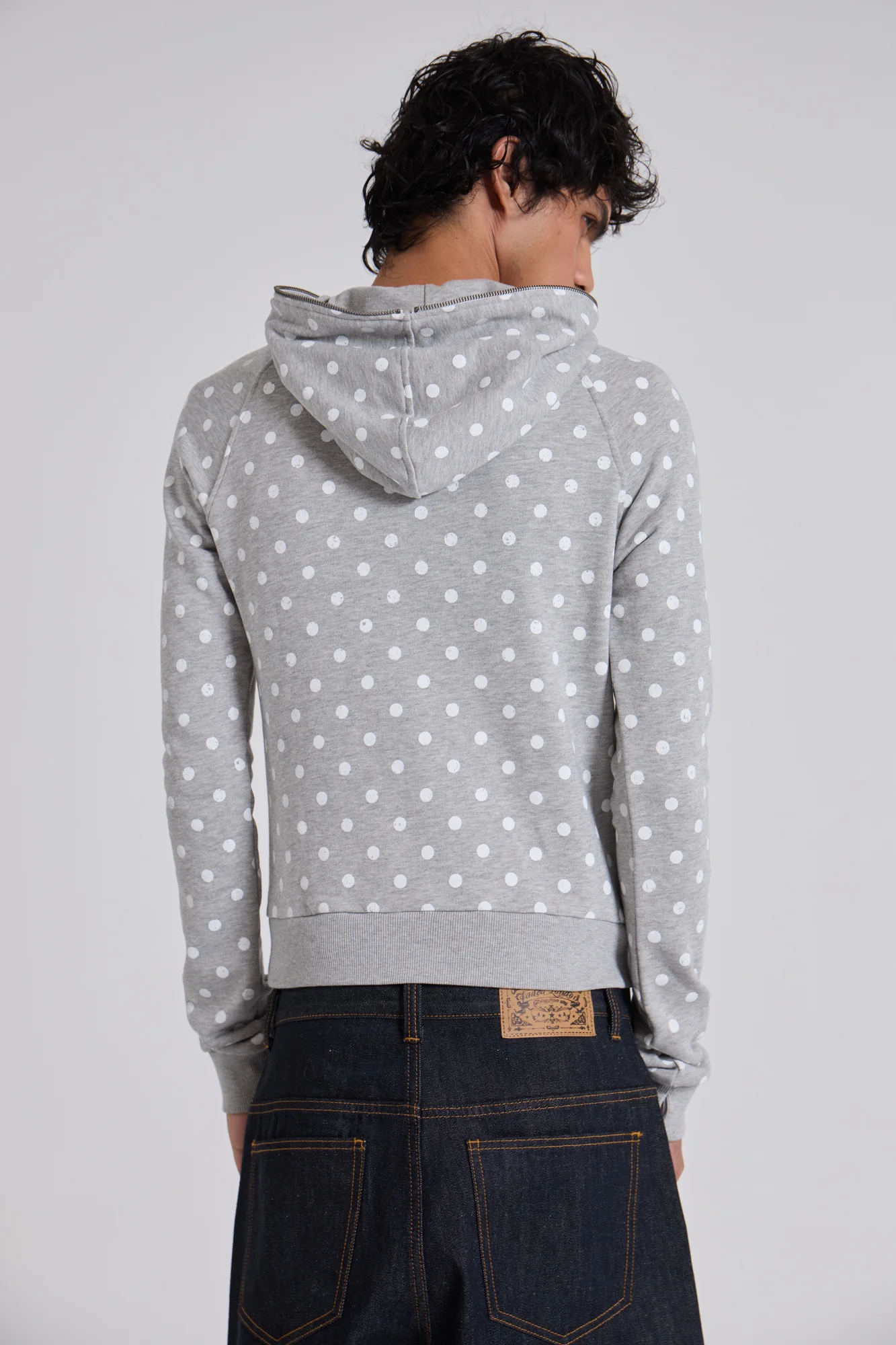 Grey Polkadot Hoodie - Image 6