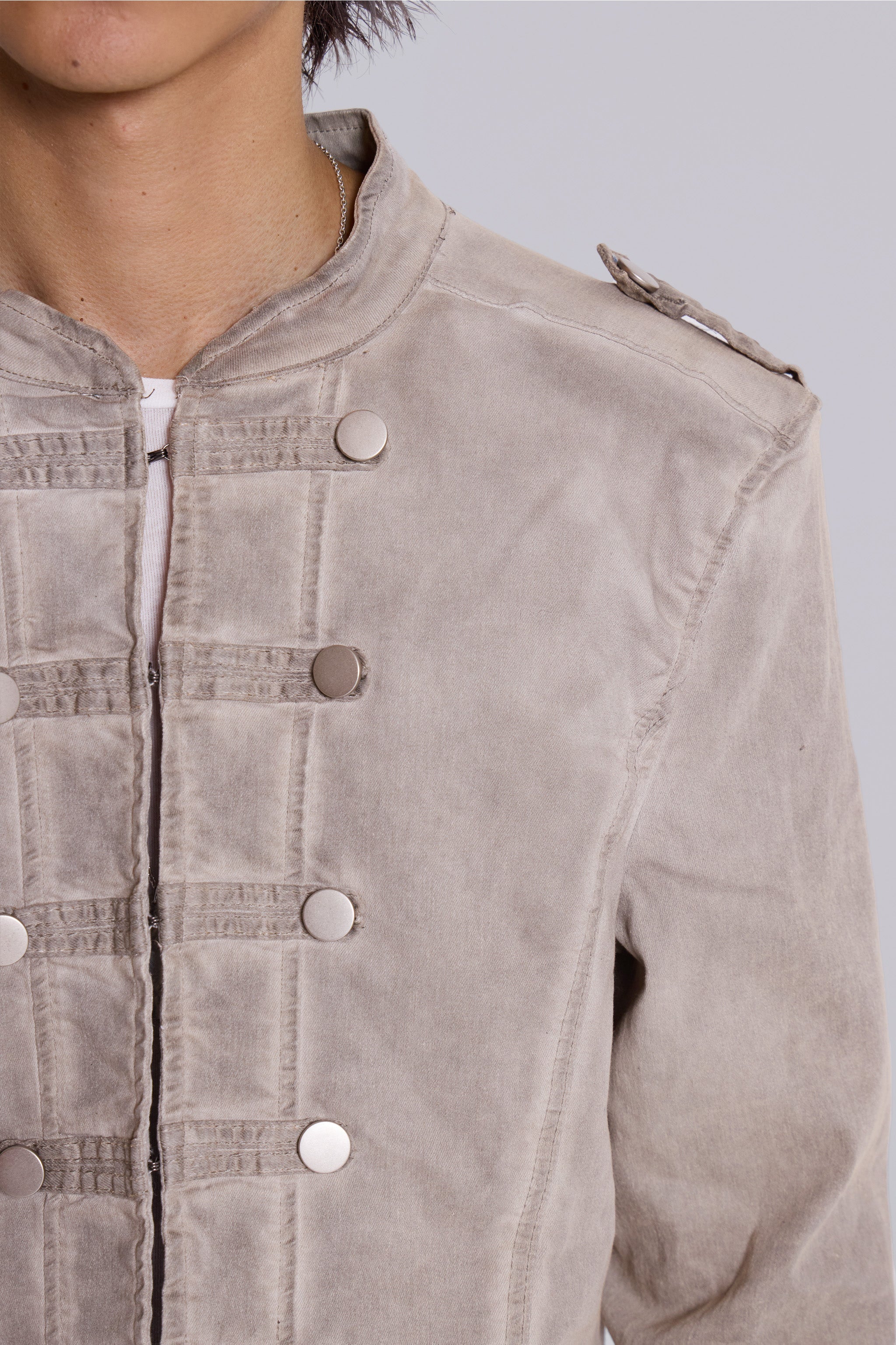 Rebel Military Jacket in Clay - Image 10