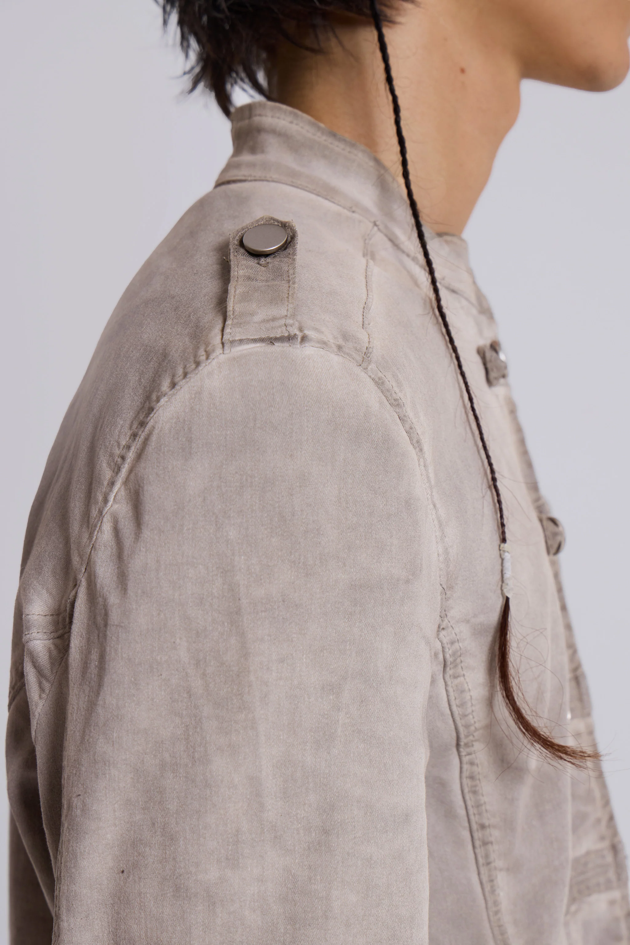 Rebel Military Jacket in Clay - Image 11