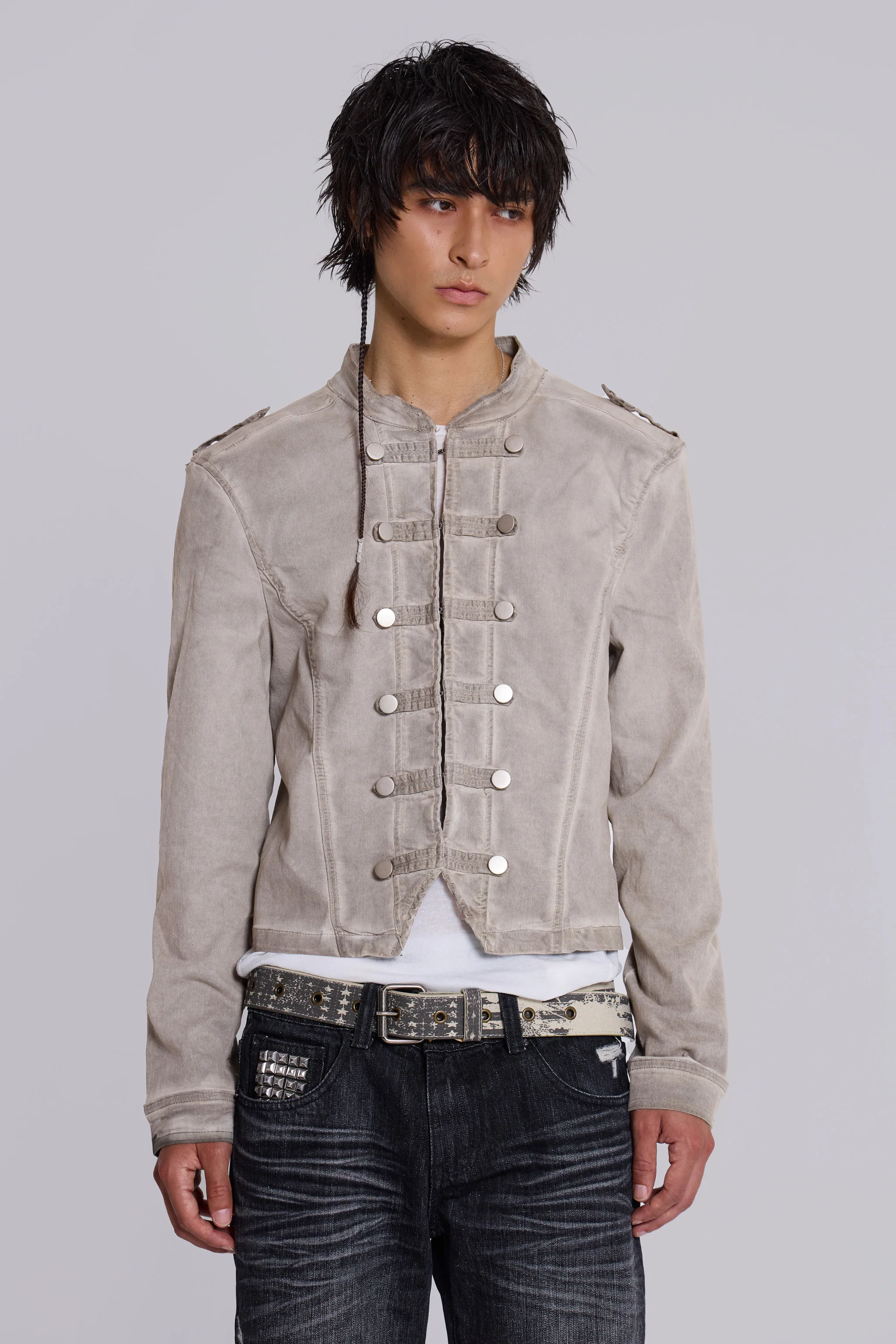Rebel Military Jacket in Clay - Image 12