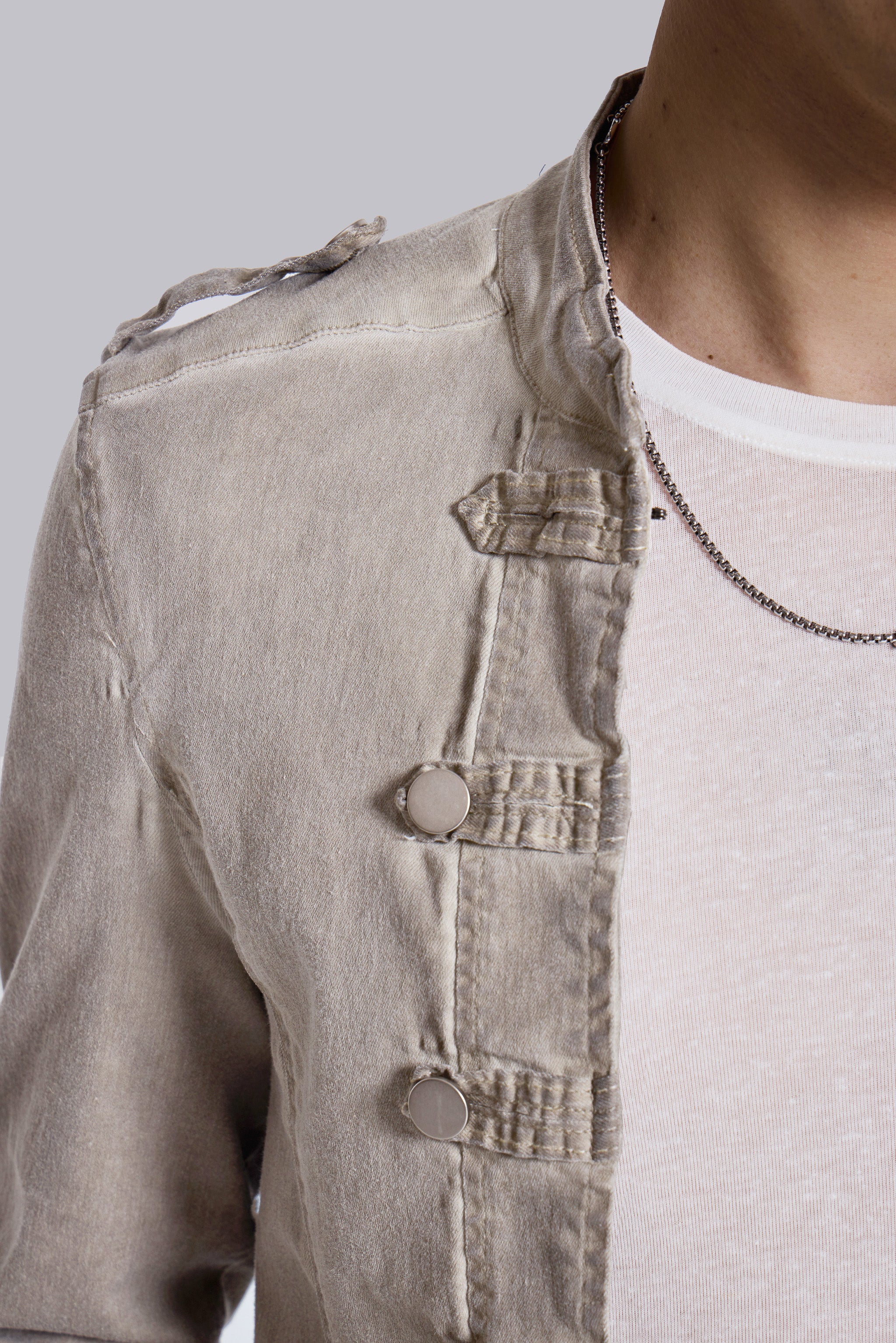 Rebel Military Jacket in Clay - Image 5