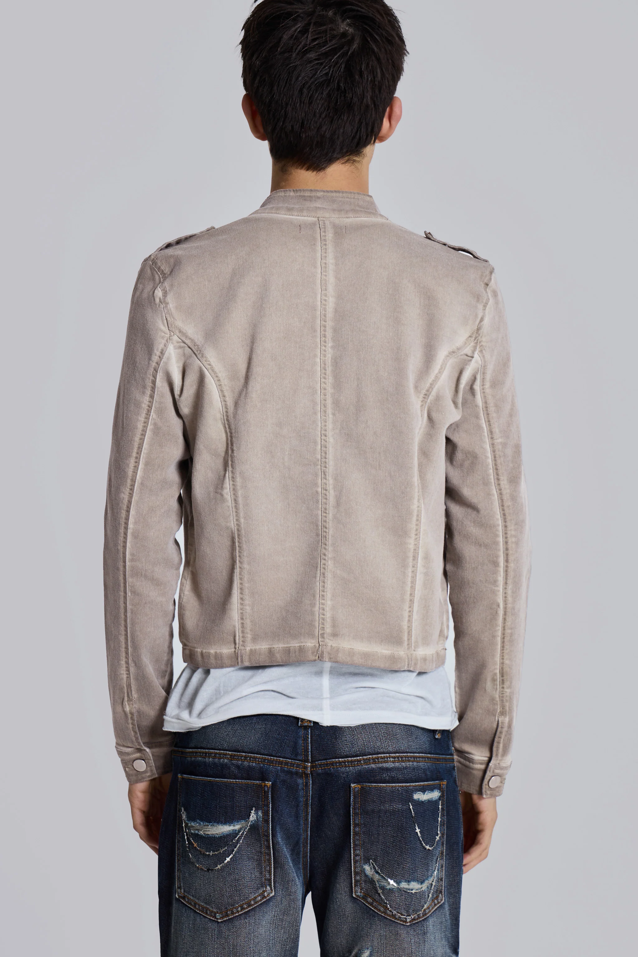 Rebel Military Jacket in Clay - Image 6
