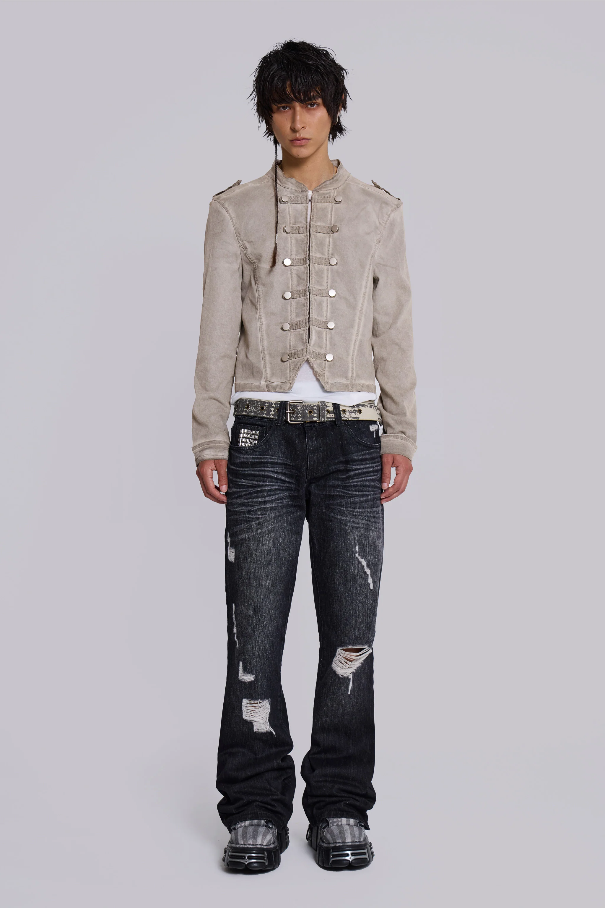 Rebel Military Jacket in Clay - Image 7