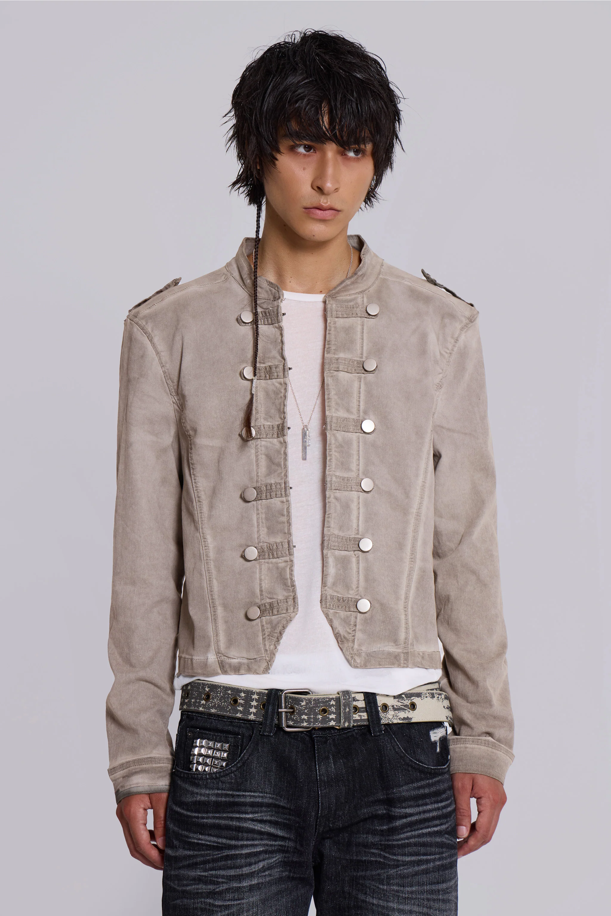 Rebel Military Jacket in Clay - Image 8