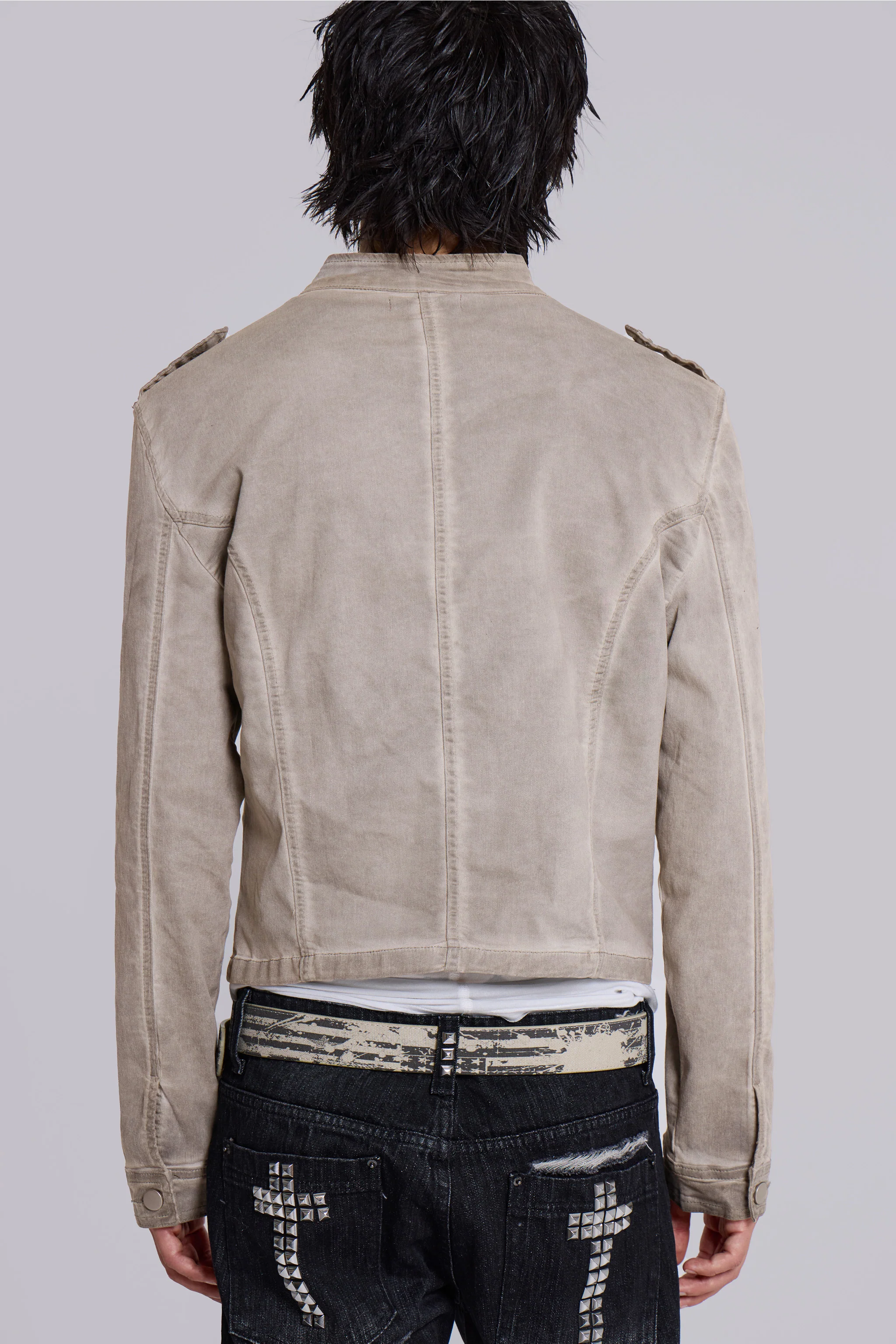 Rebel Military Jacket in Clay - Image 9