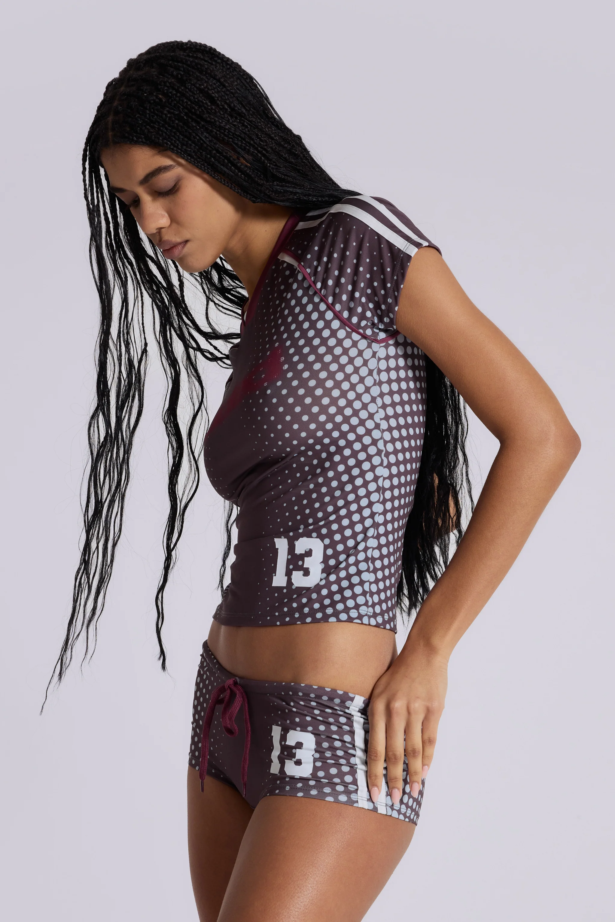 Illusion No. 13 Football Mini Shorts - Image 9