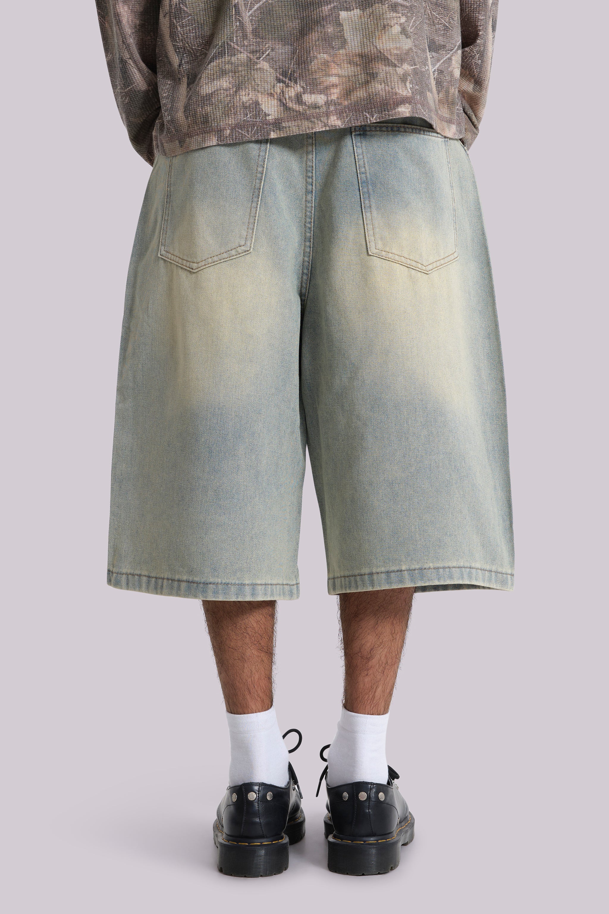 Light Wash Jumbo Jorts - Image 5