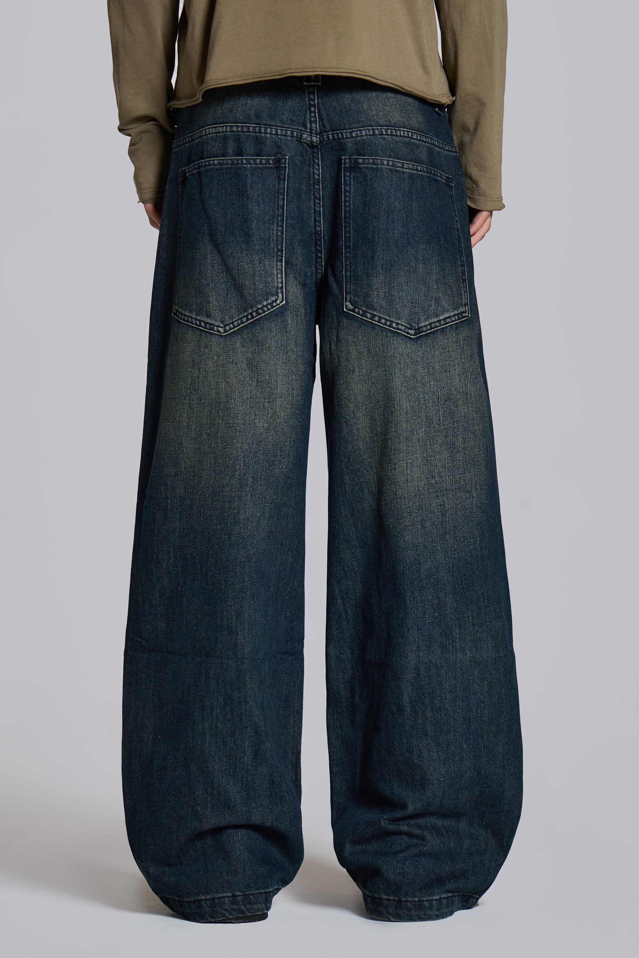 Mid Blue Slub Colossus Jeans - Image 4