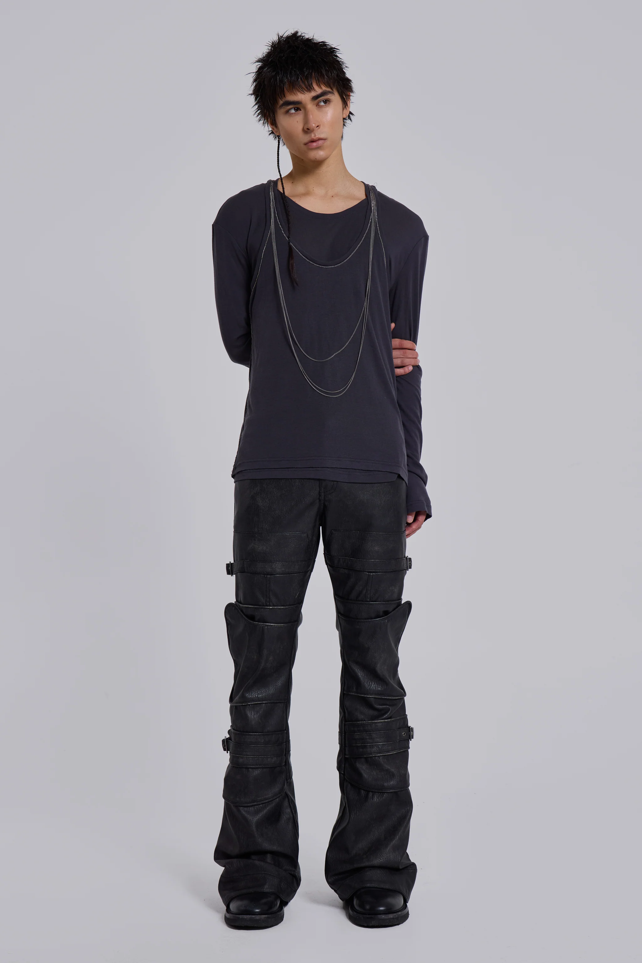 Moto Drift Bootcut Trousers - Image 3