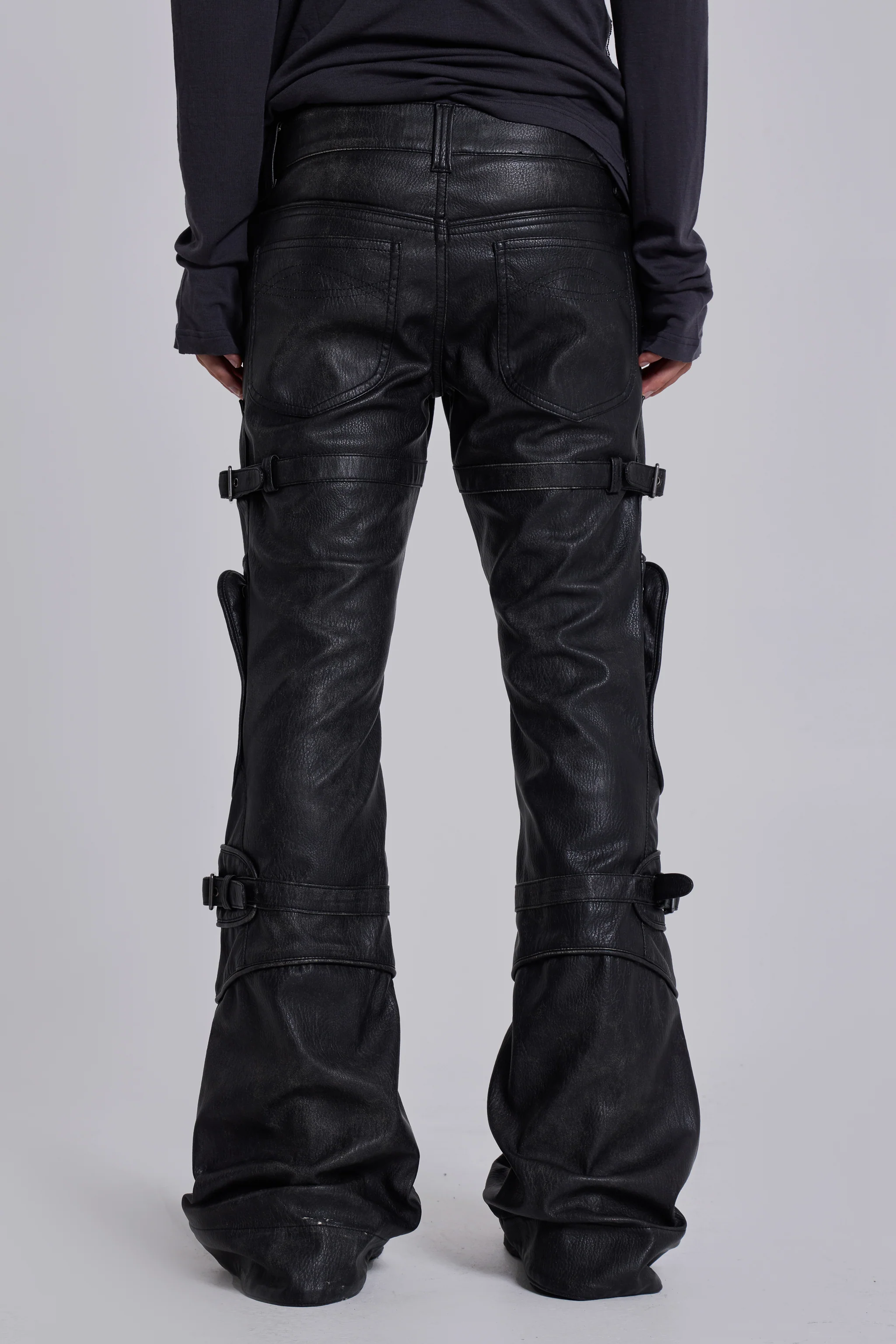 Moto Drift Bootcut Trousers - Image 4