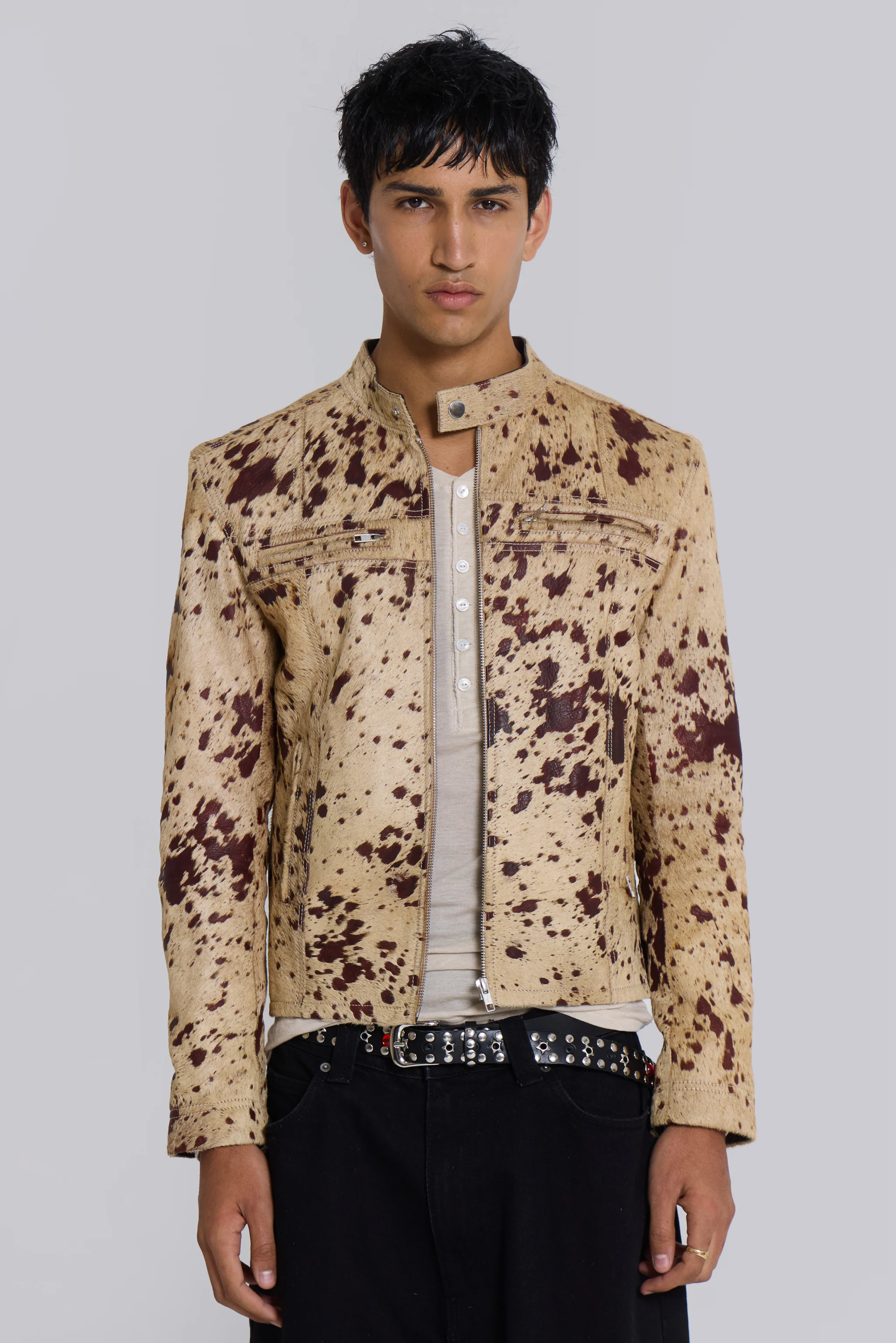 Cowhide Real Leather Piston Jacket - Image 5