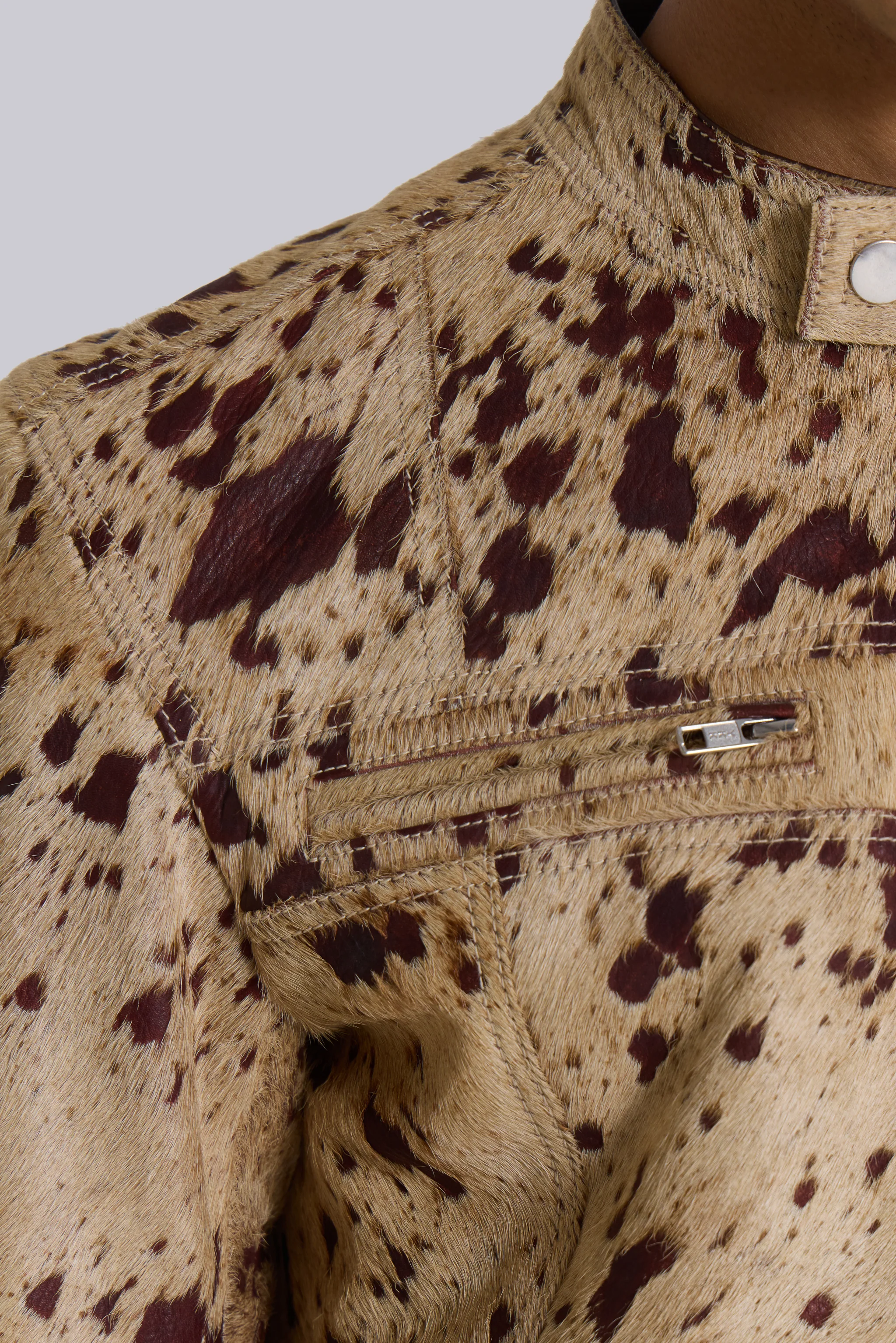 Cowhide Real Leather Piston Jacket - Image 7