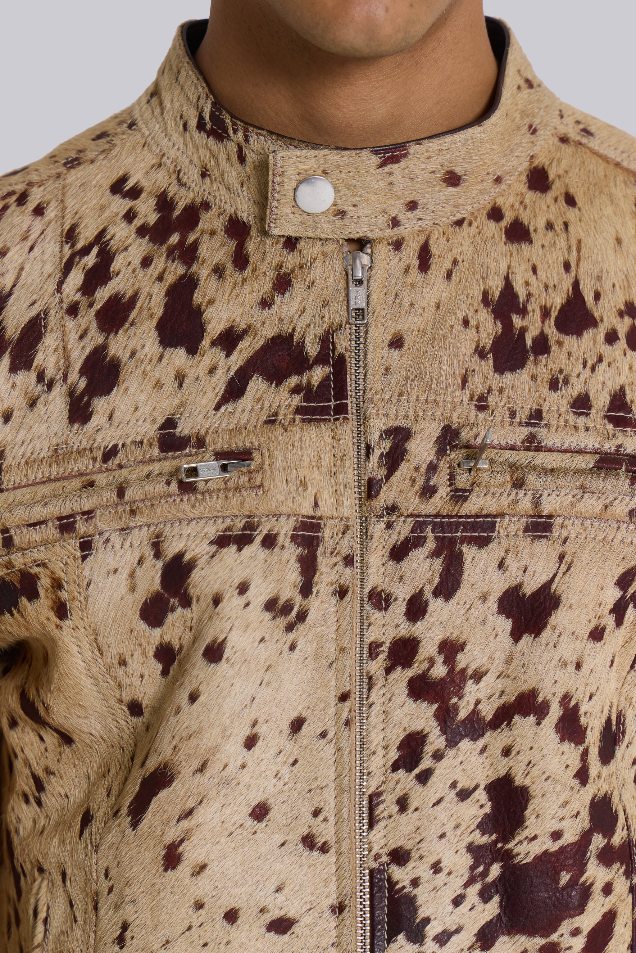 Cowhide Real Leather Piston Jacket - Image 8
