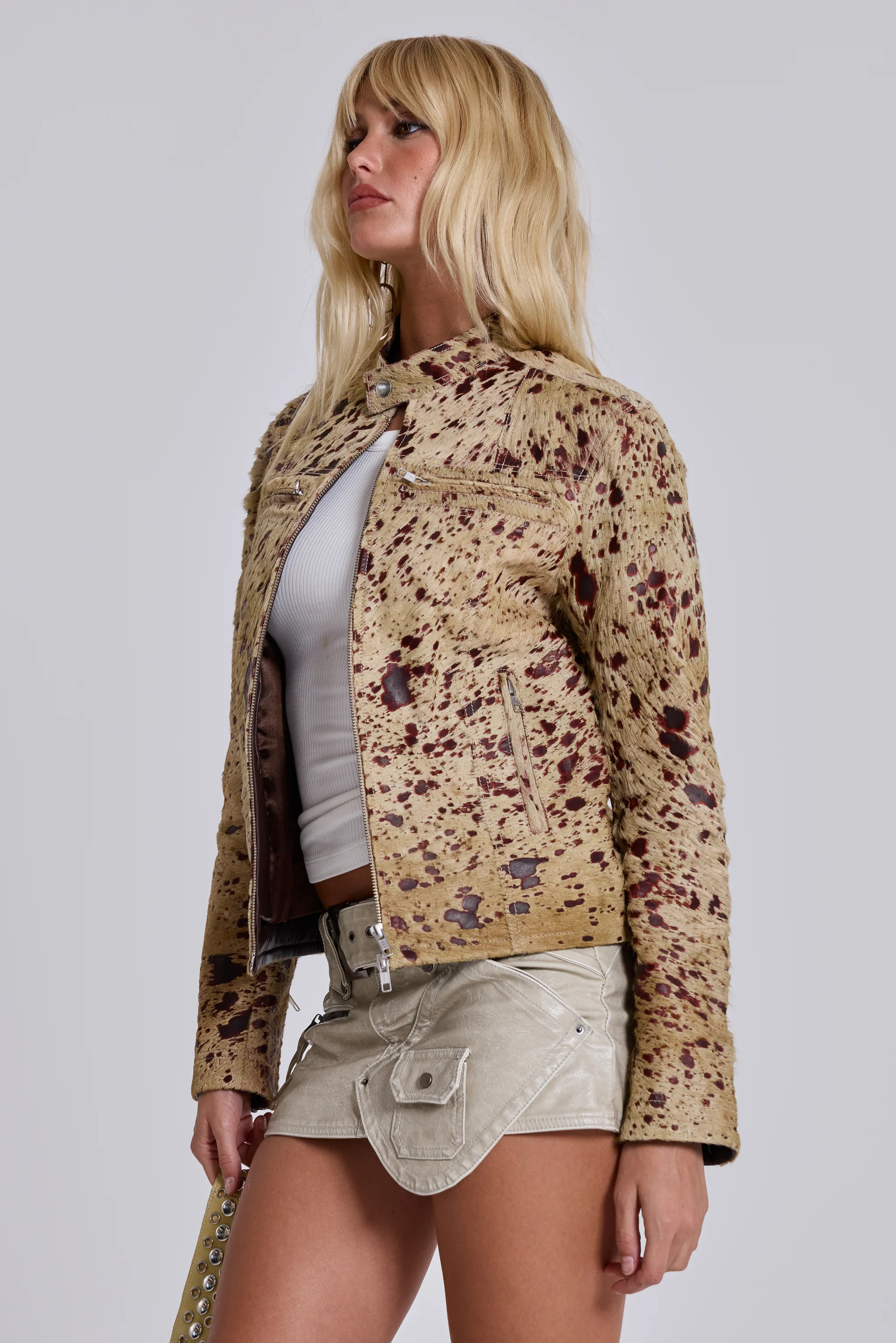 Cowhide Real Leather Piston Jacket - Image 4
