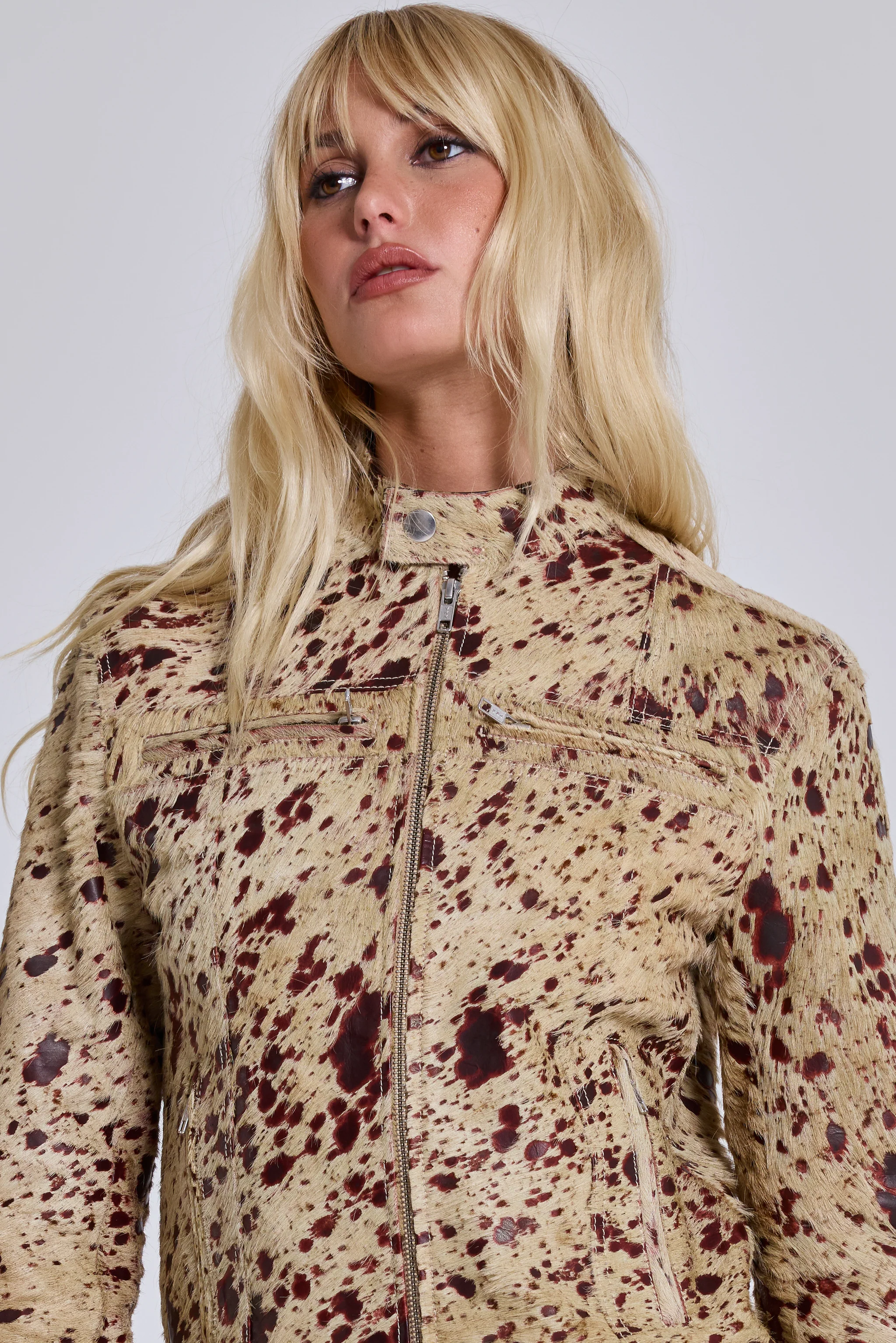 Cowhide Real Leather Piston Jacket - Image 8