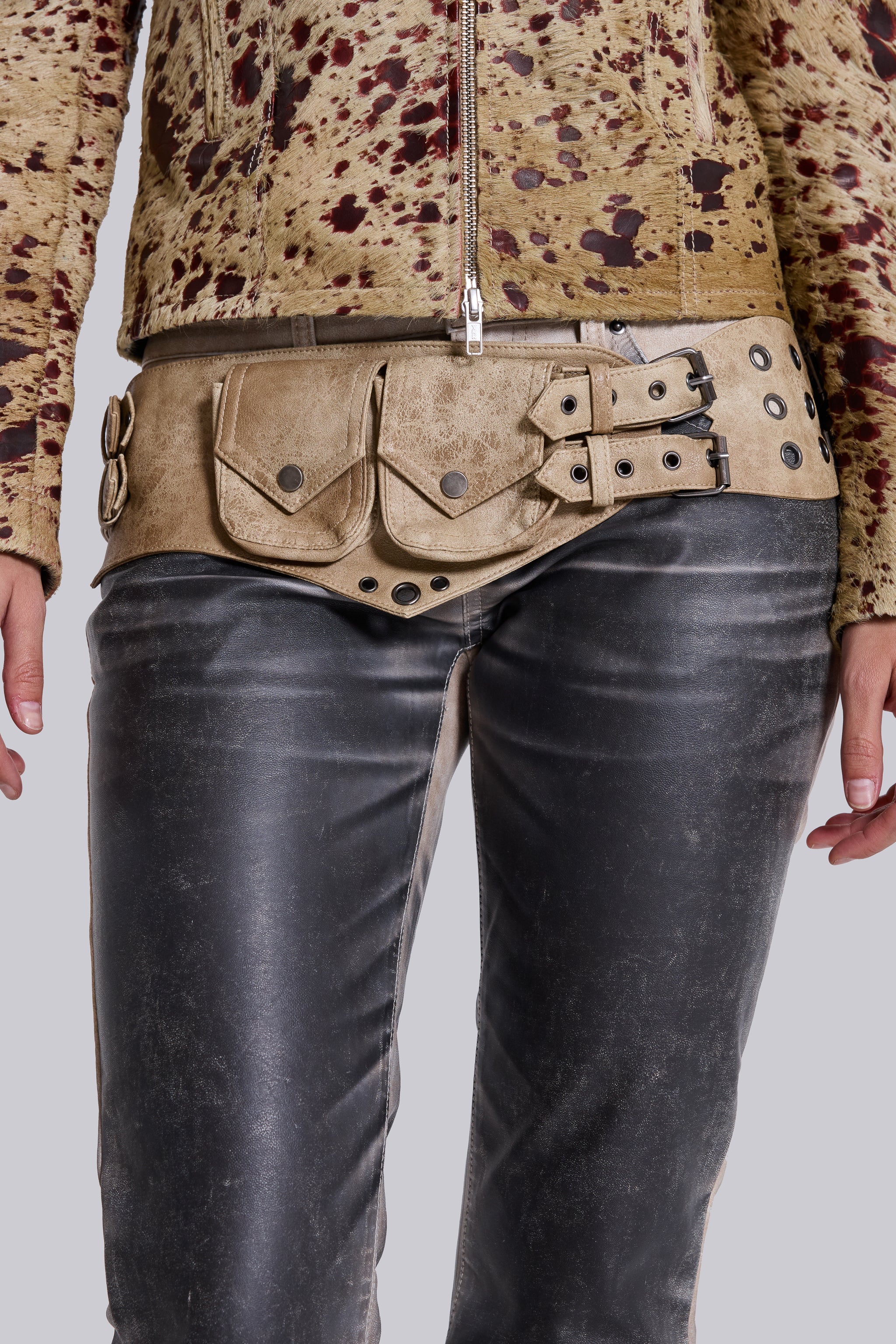 Cowhide Real Leather Piston Jacket - Image 9