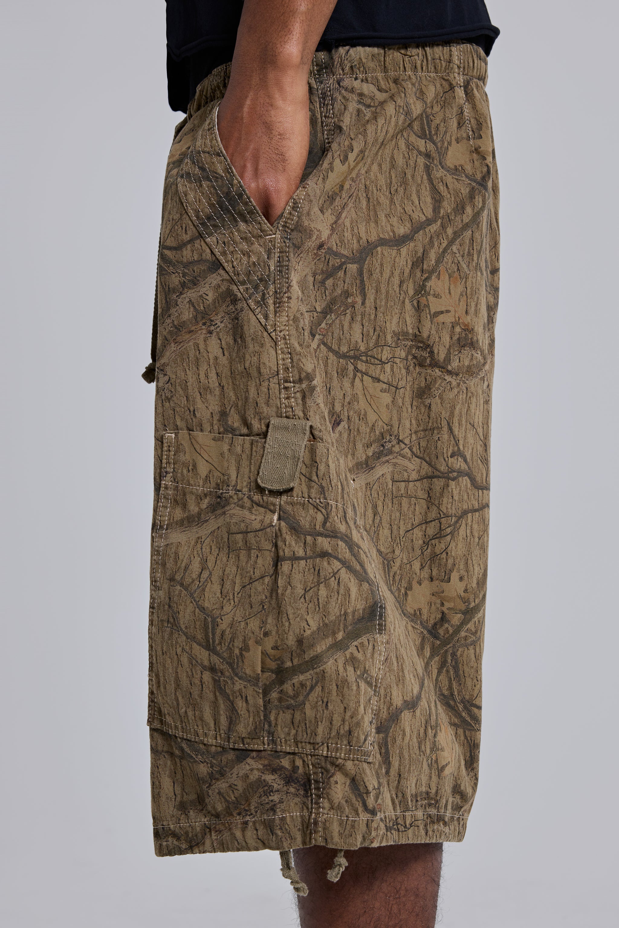 Forest Camo Parachute Shorts - Image 4