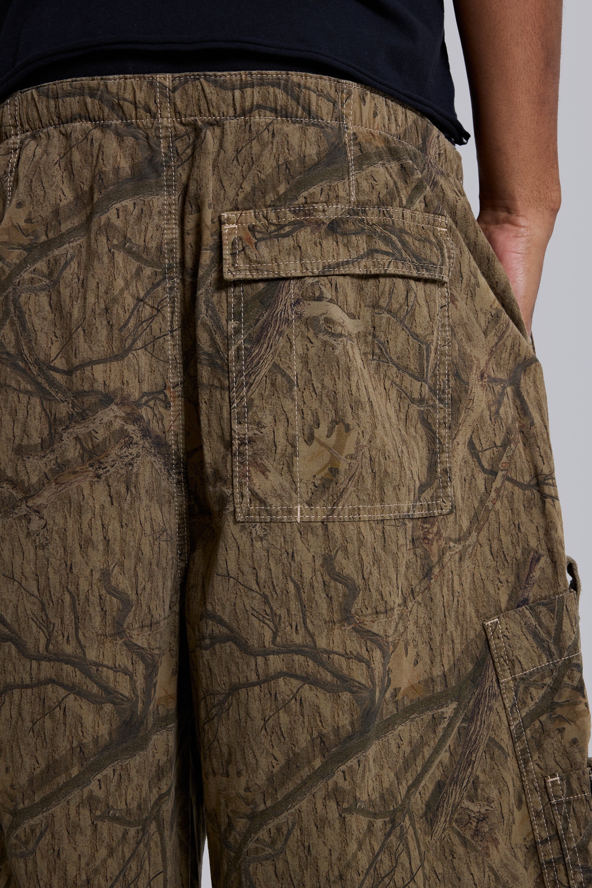 Forest Camo Parachute Shorts - Image 5