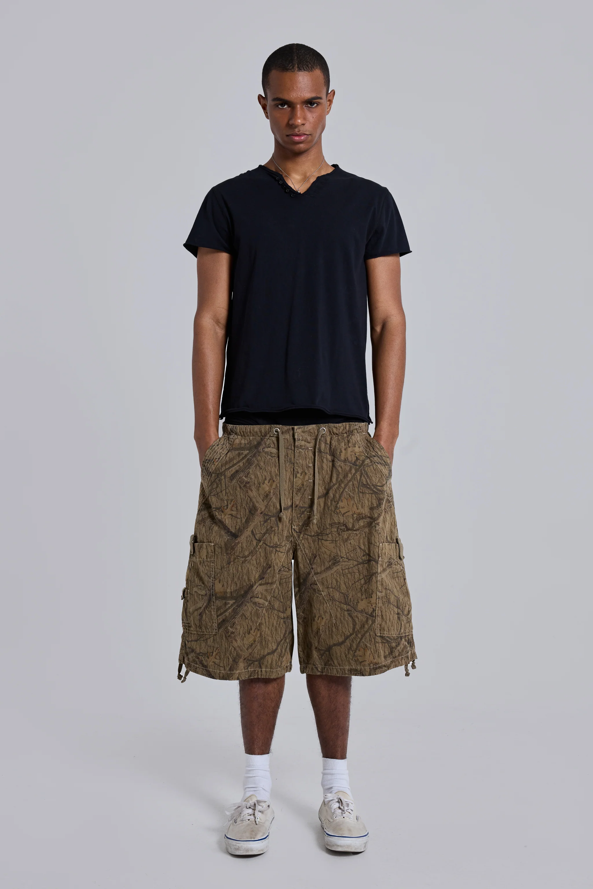 Forest Camo Parachute Shorts - Image 6