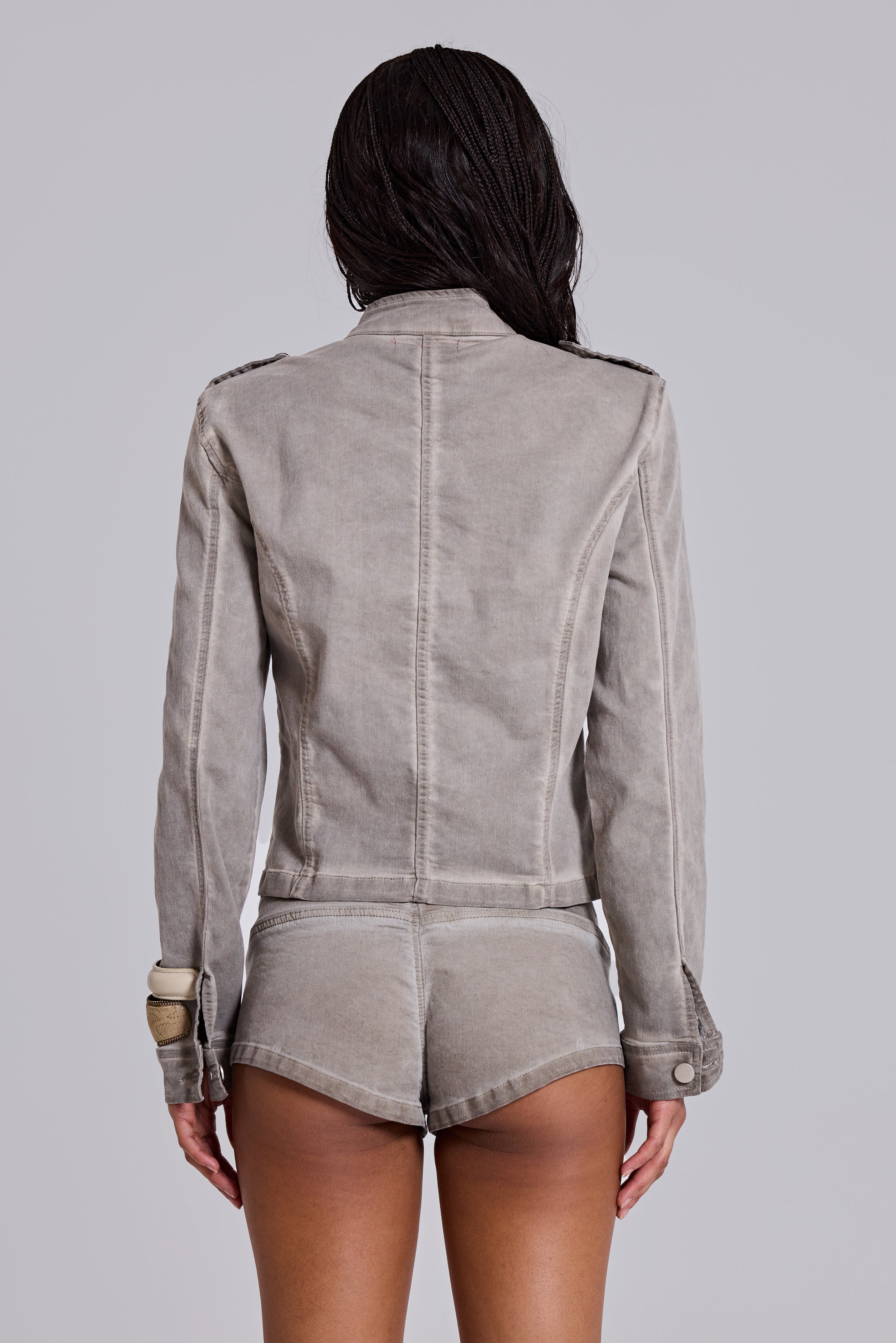 Rebel Military Jacket in Clay - Image 5