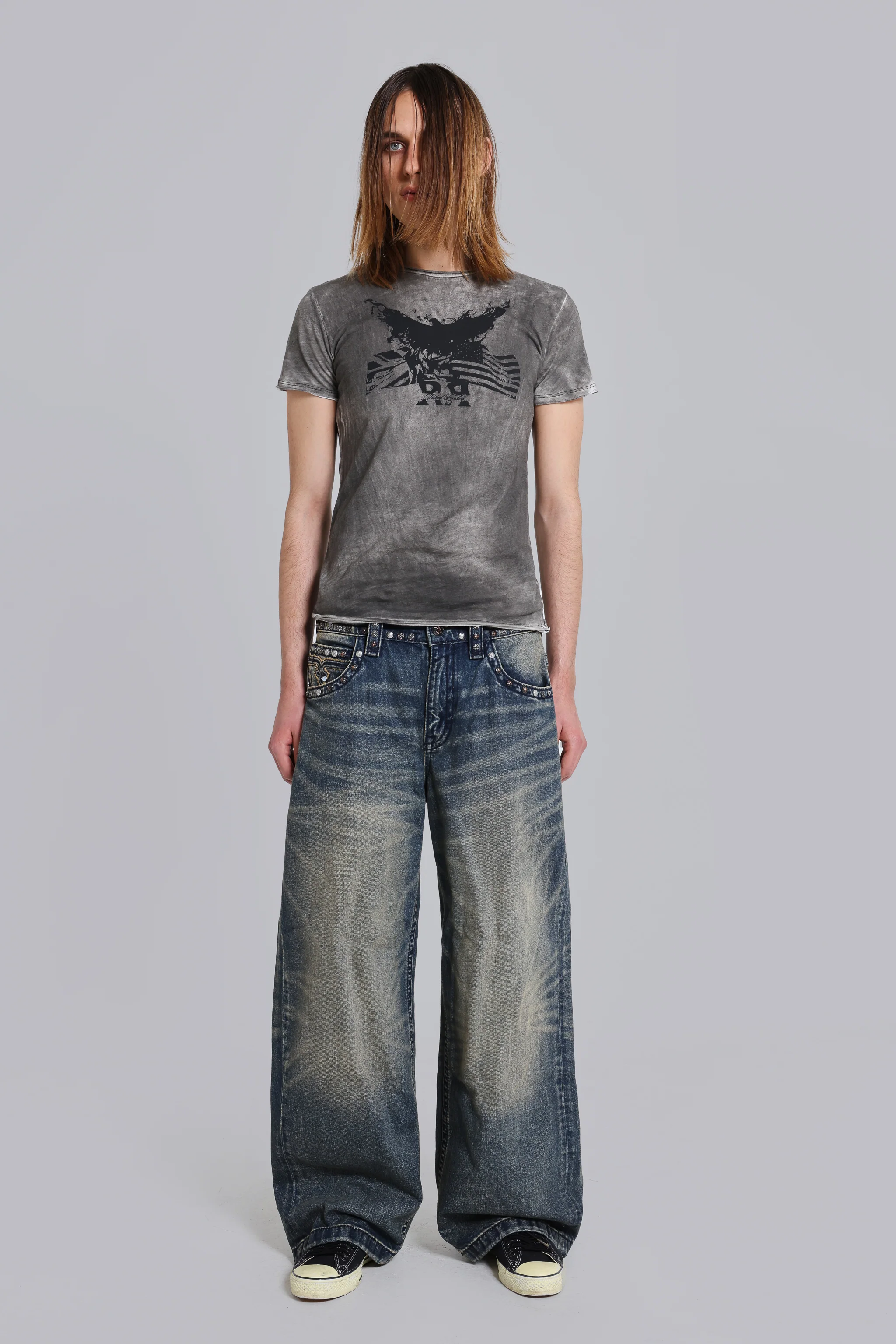 Rock Revival Faded Eagle T-Shirt - Image 3