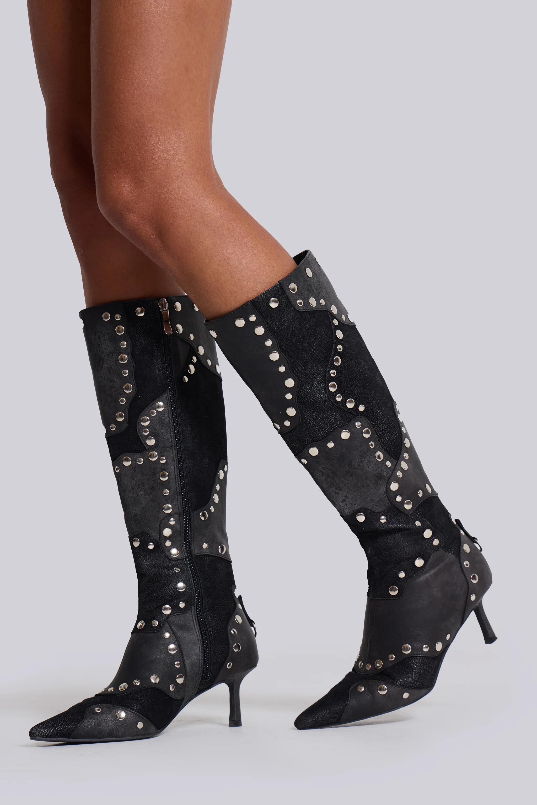 Shadow Studded Knee-High Boot - Image 10